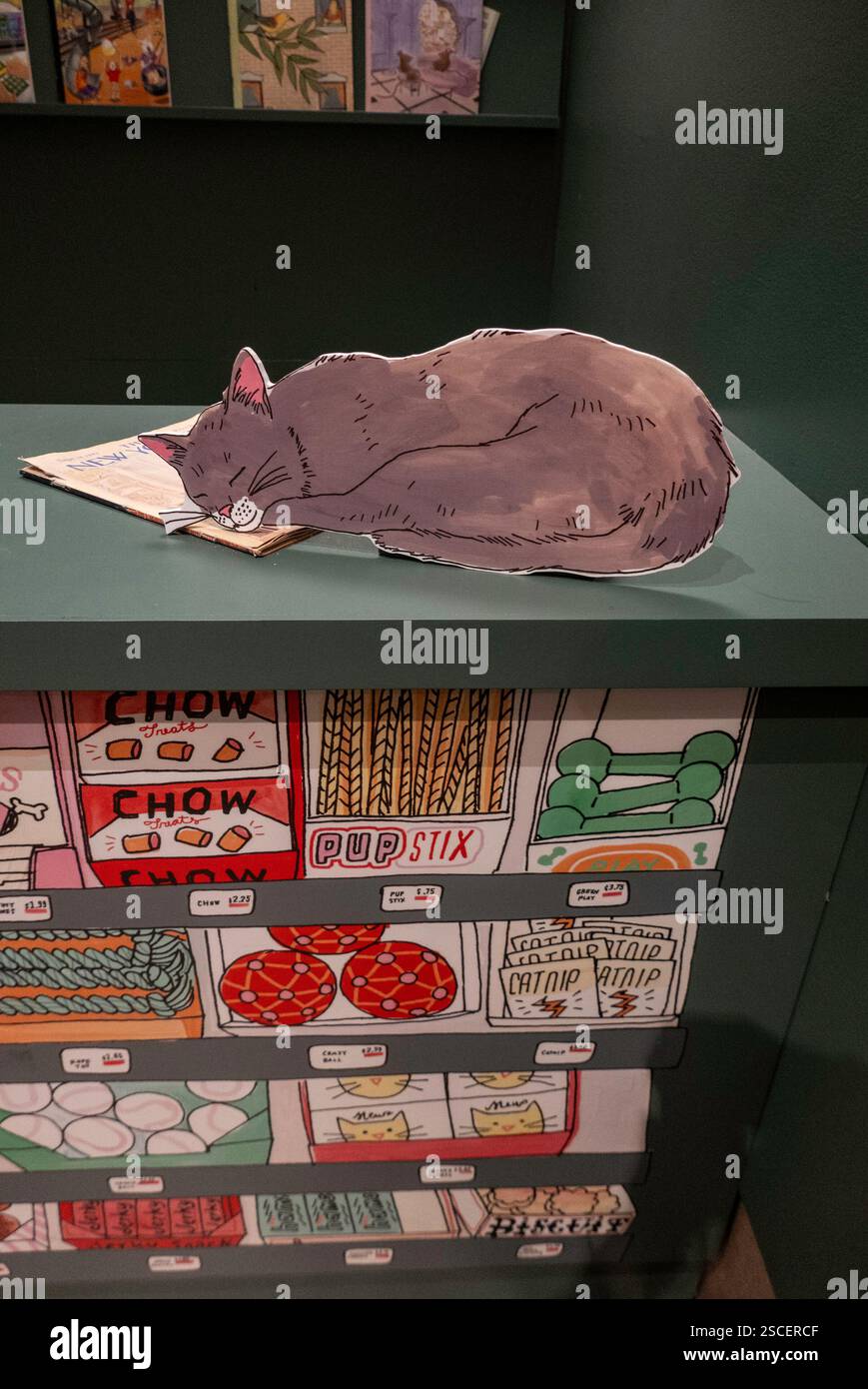 Mostra "Pets & the City" presso la New-York Historical Society, Upper West Side, NYC, USA 2025 Foto Stock