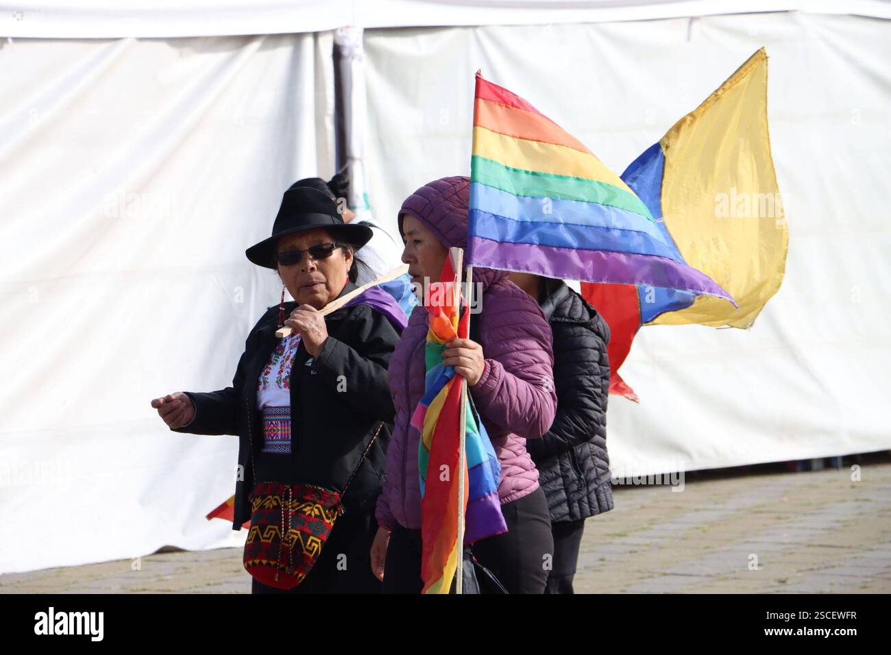 LEONIDAS IZA BELL CLOSING Quito, giovedì 6 febbraio 2025 Leonidas Iza Bell Closing, in Plaza Quitumbe, a sud della capitale foto API Rolando Enriquez Quito Pichincha Ecuador POL CIERRECAMPANALEONIDASIZA c09c63ec6ffff47658f5df3a638ed0c Copyright: XROLANDOxENRIQUEZx Foto Stock