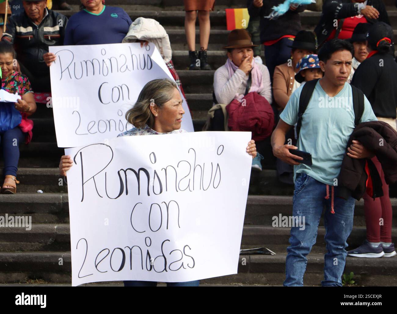 LEONIDAS IZA BELL CLOSING Quito, giovedì 6 febbraio 2025 Leonidas Iza Bell Closing, in Plaza Quitumbe, a sud della capitale foto API Rolando Enriquez Quito Pichincha Ecuador POL CIERRECAMPANALEONIDASIZA d5b76ba0769b9243ffd87349c694ae4a Copyright: XROLANDOxENRIQUEZx Foto Stock