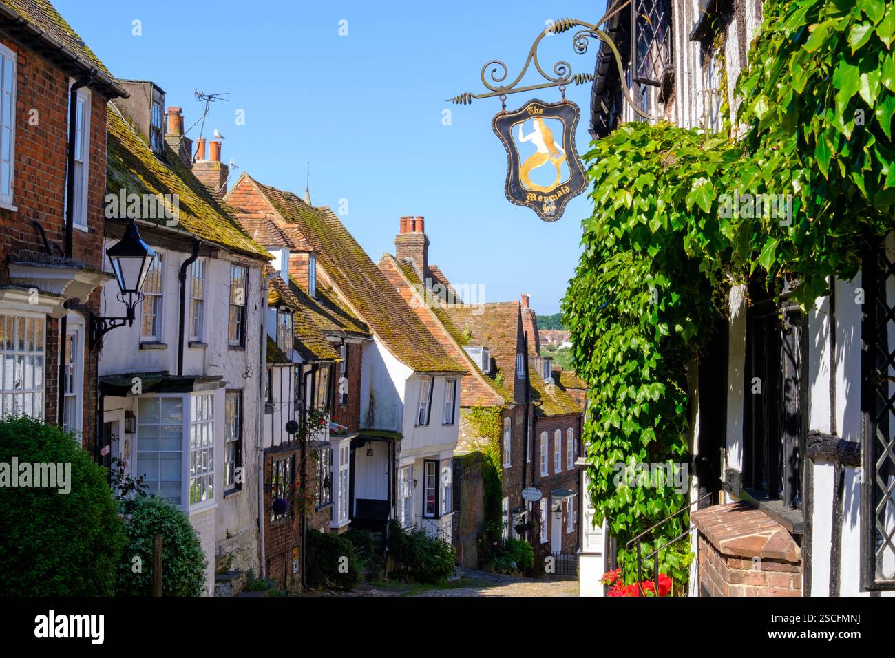 Mermaid Inn, Mermaid Street, Rye, East Sussex, Regno Unito Foto Stock