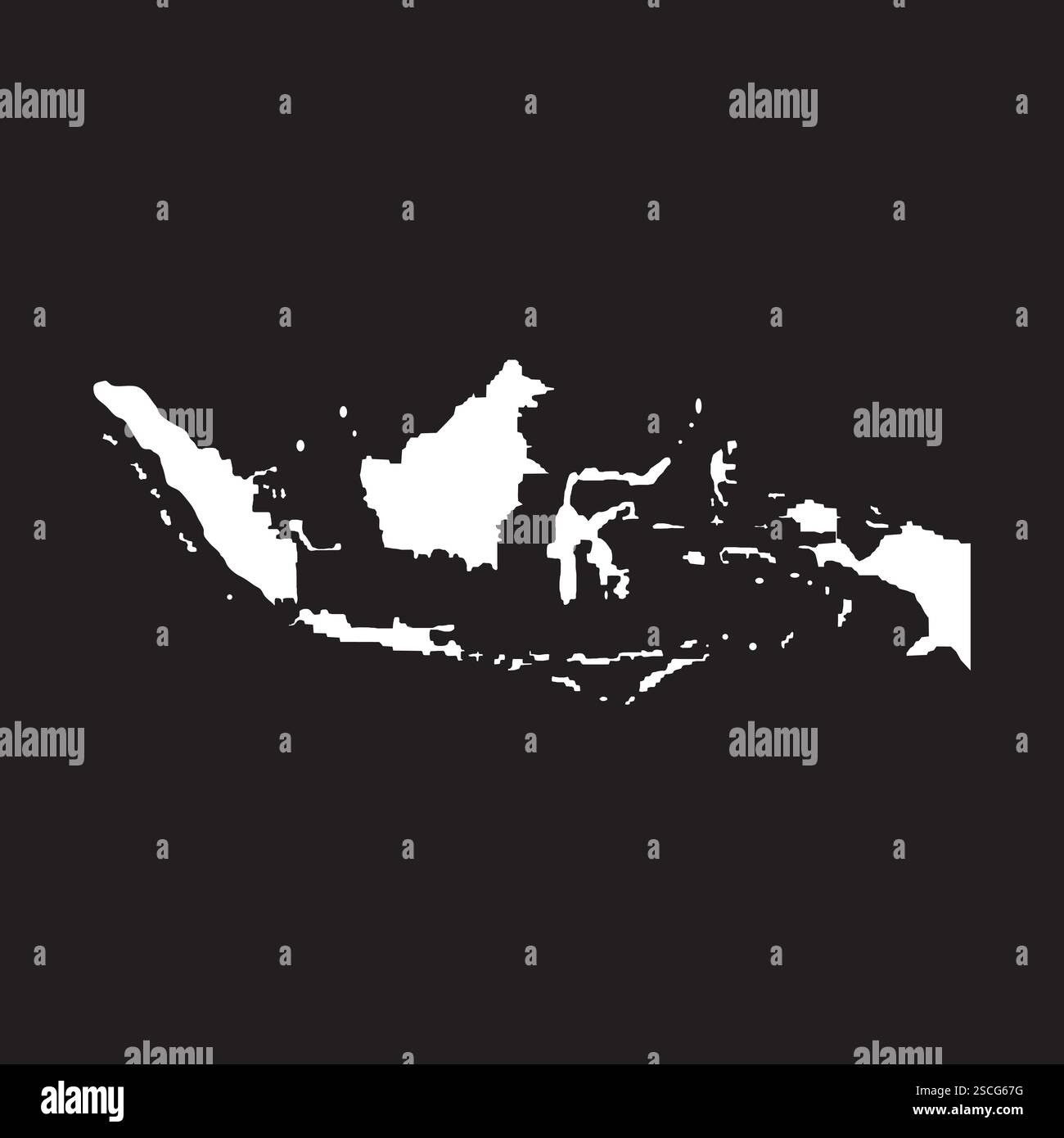Disegno simbolo elemento icona mappa indonesiano Illustrazione Vettoriale