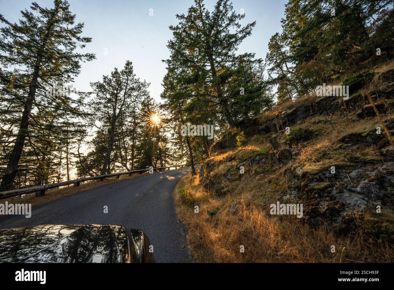Viste panoramiche dall'isola di Orcas, Washington Foto Stock