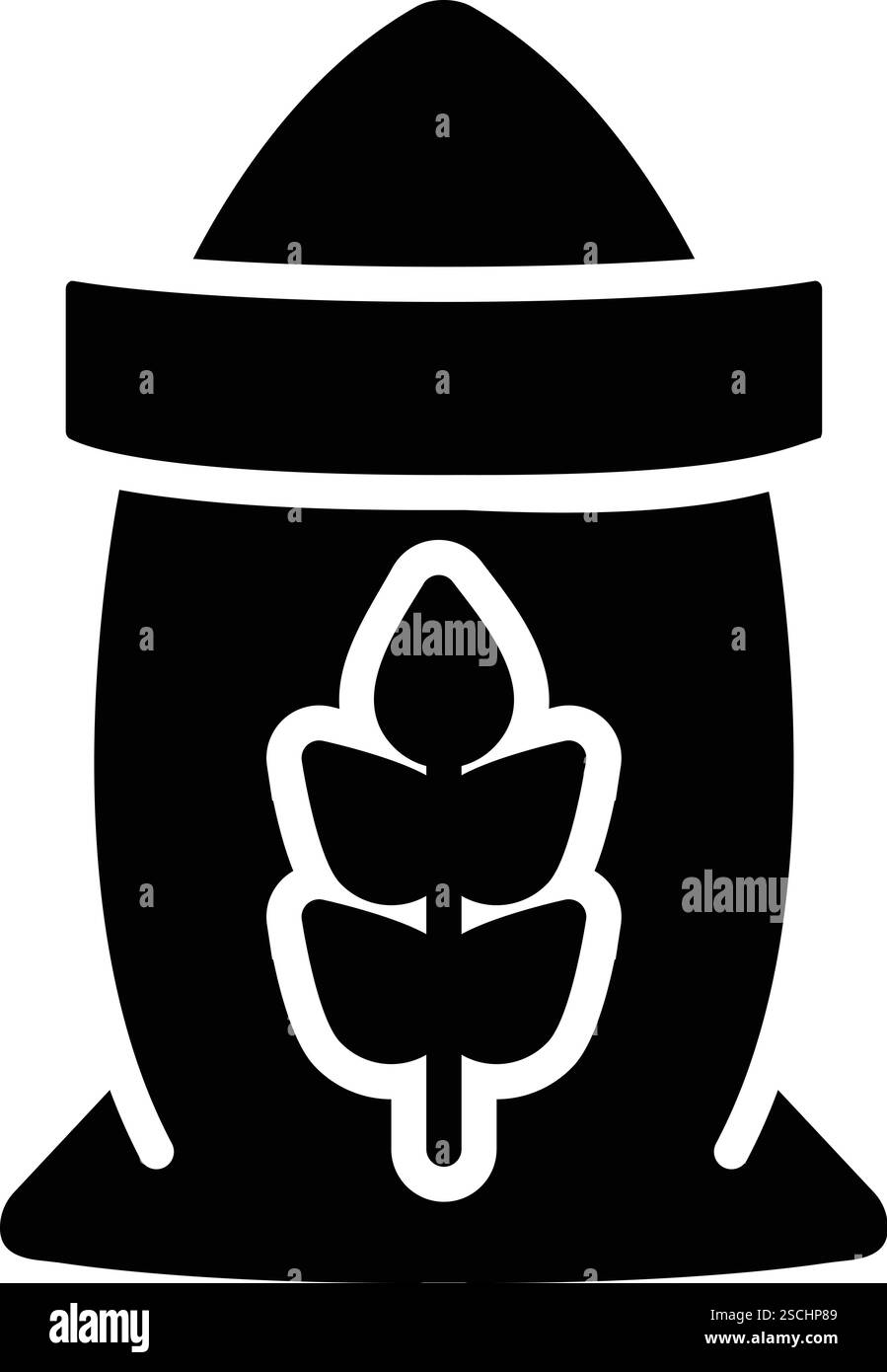 Illustrazione del disegno dell'icona del vettore della farina Illustrazione Vettoriale