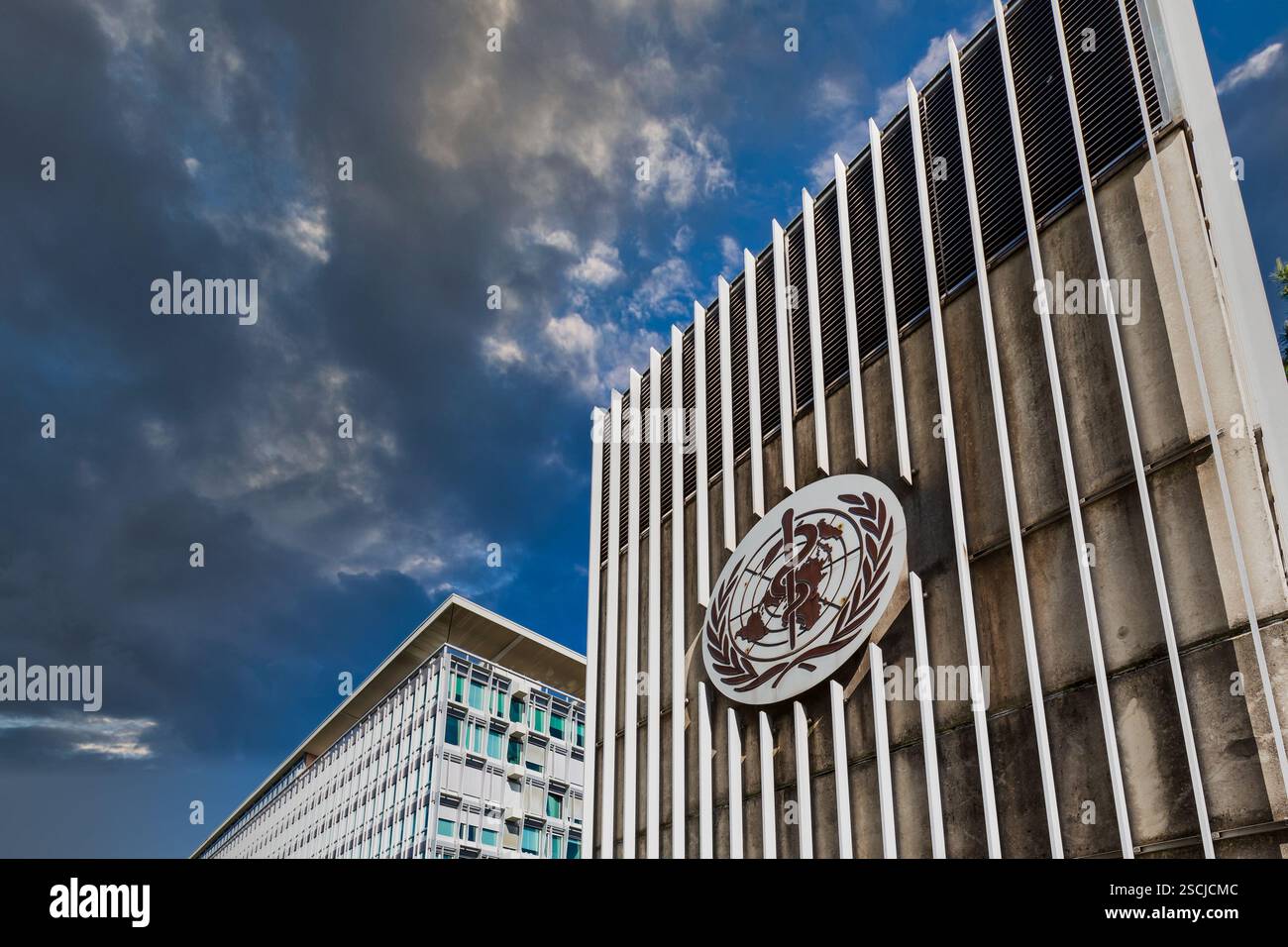 Organizzazione mondiale della sanità, che ha sede a Ginevra, Svizzera Foto Stock