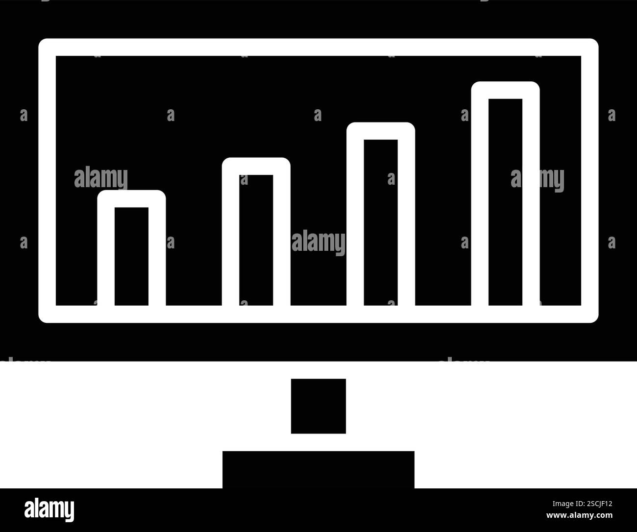 Illustrazione di progetto dell'icona del vettore di analisi Illustrazione Vettoriale