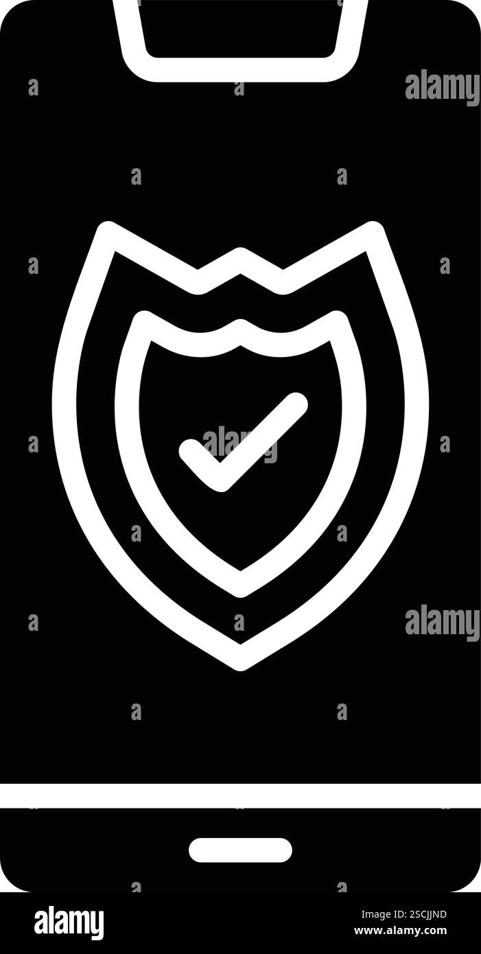 Illustrazione del design dell'icona del vettore dello smartphone Illustrazione Vettoriale