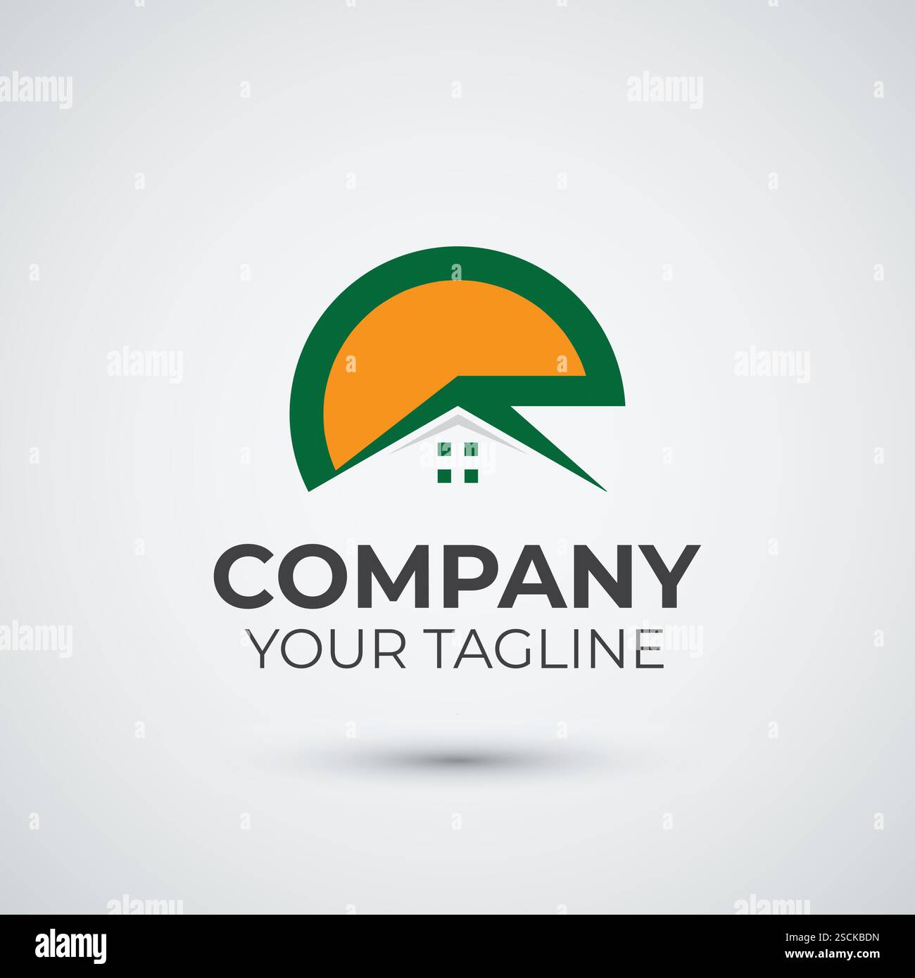 Logo Letter R House and Real Estate Illustrazione Vettoriale