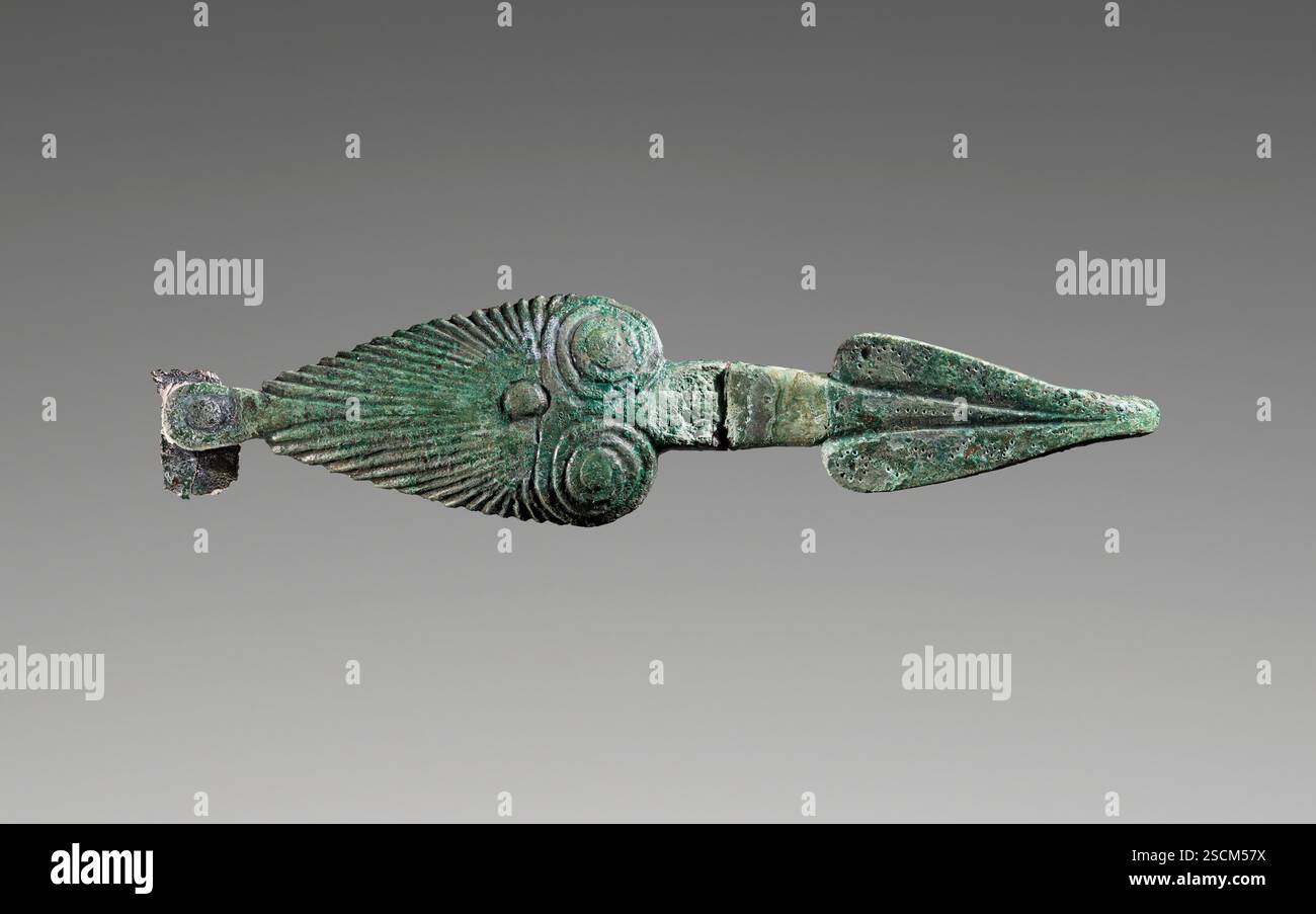 Belt Hook (probabilmente dalla stessa cintura del 81.AC.184.142), IV secolo a.C. Foto Stock