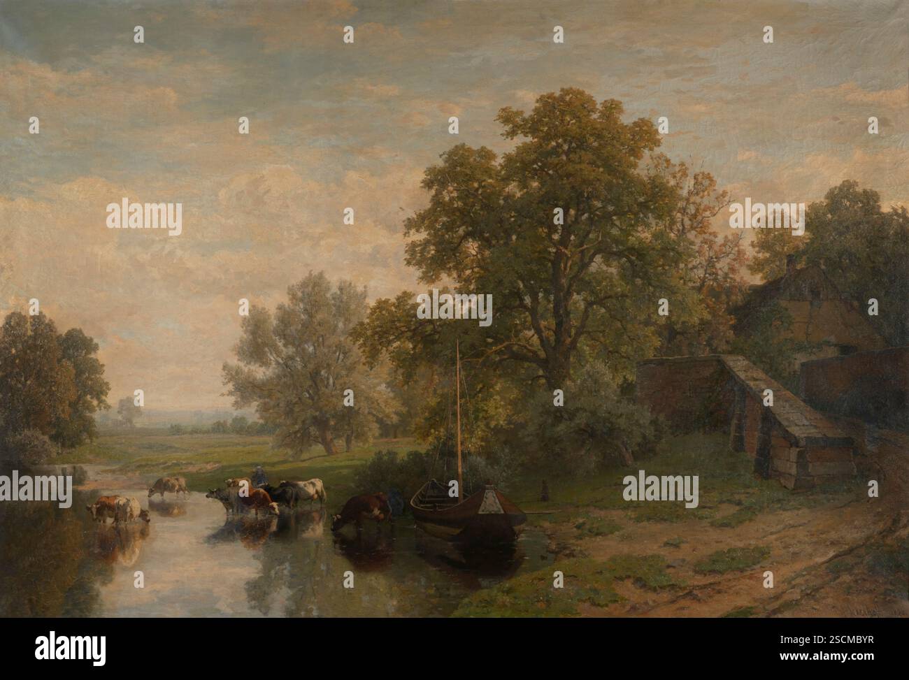 Paesaggio nel Limburgo, 1886. Foto Stock