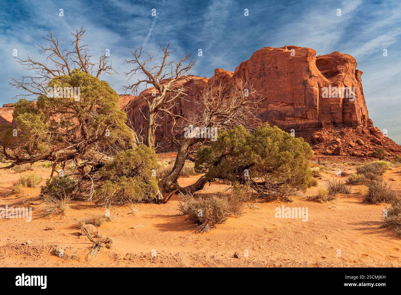 Spearhead Mesa, Monument Valley Navajo Tribal Park, Utah-Arizona, Stati Uniti Foto Stock
