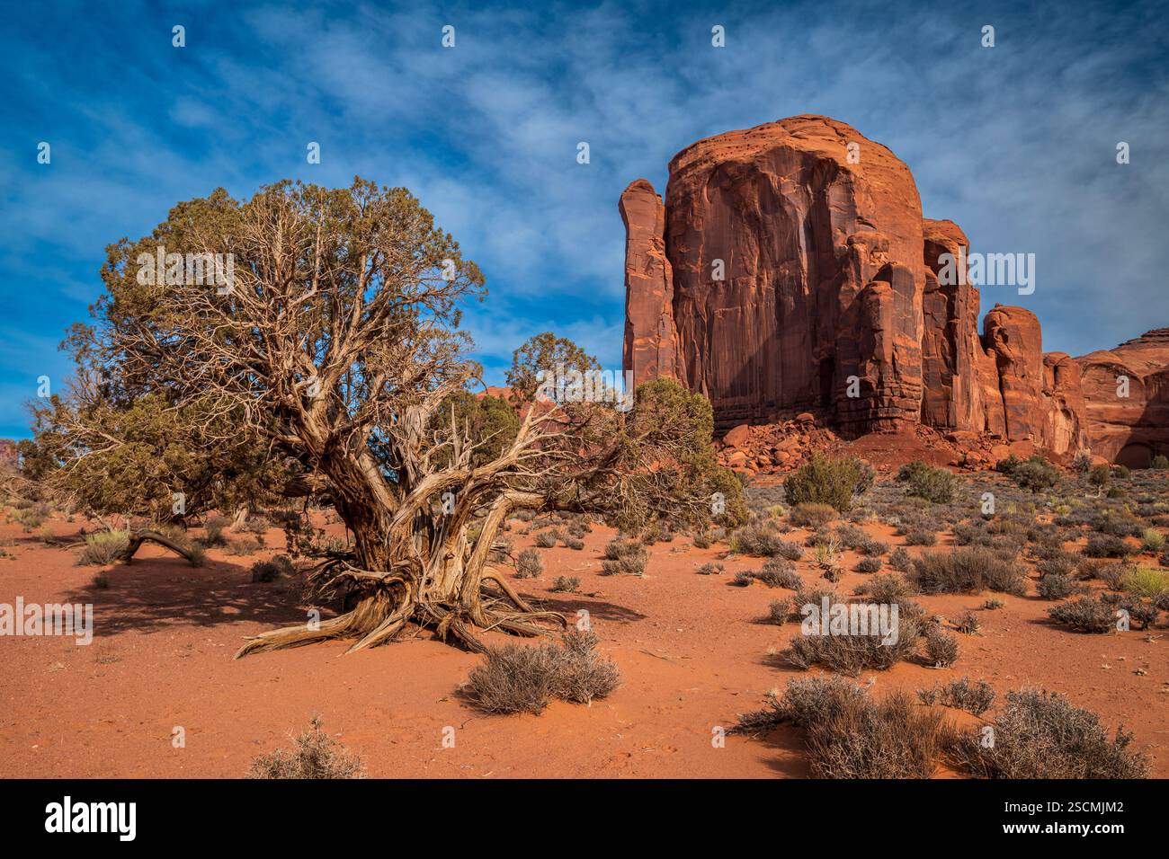 Spearhead Mesa, Monument Valley Navajo Tribal Park, Utah-Arizona, Stati Uniti Foto Stock