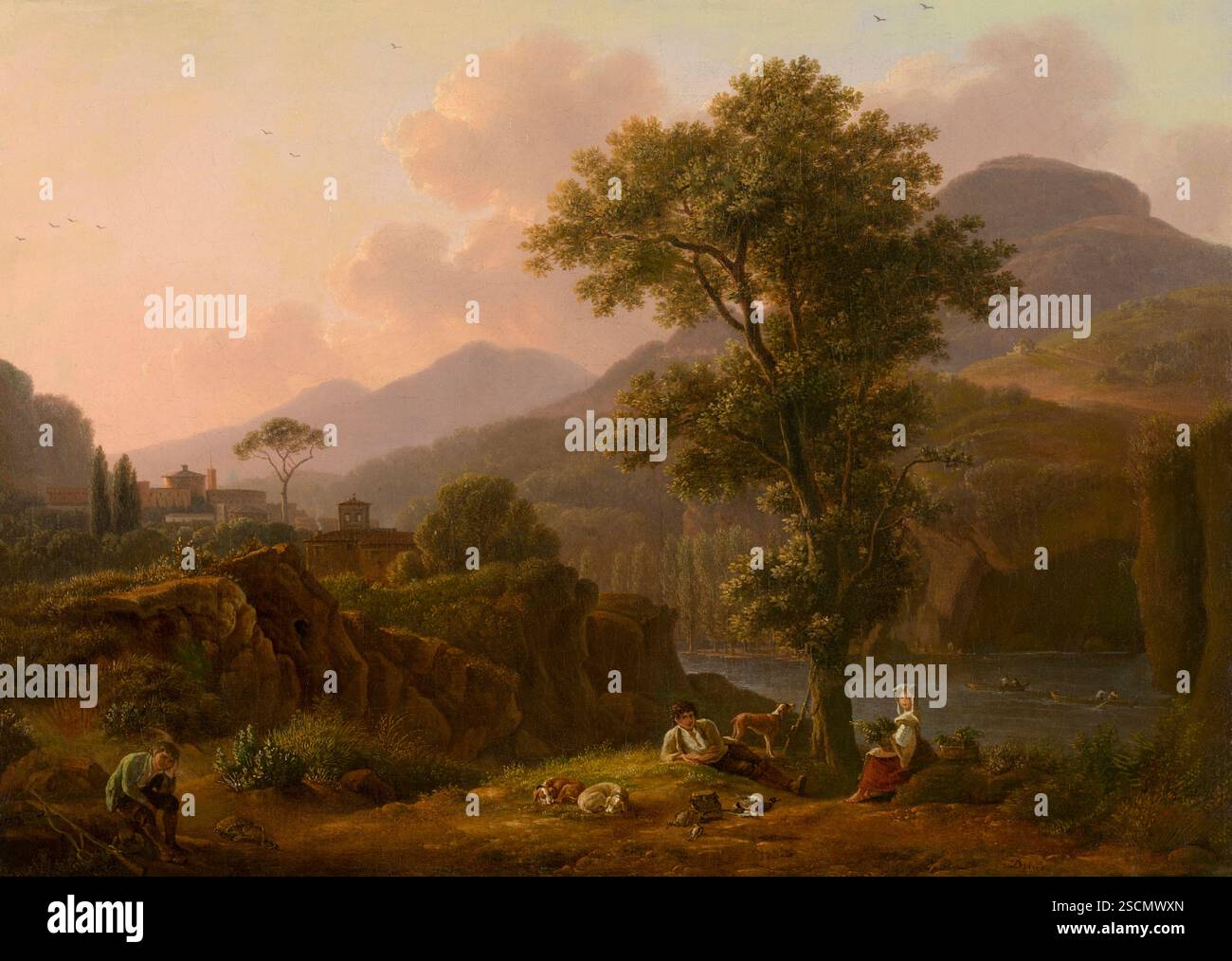 Panorama italiano, c1780-1810. Foto Stock