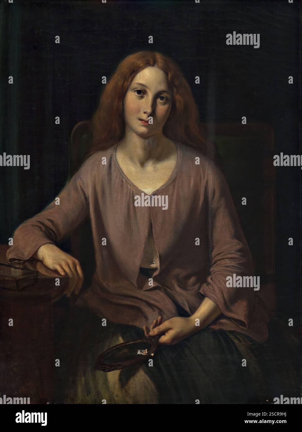 Donna veneziana in bagno, 1854. Foto Stock