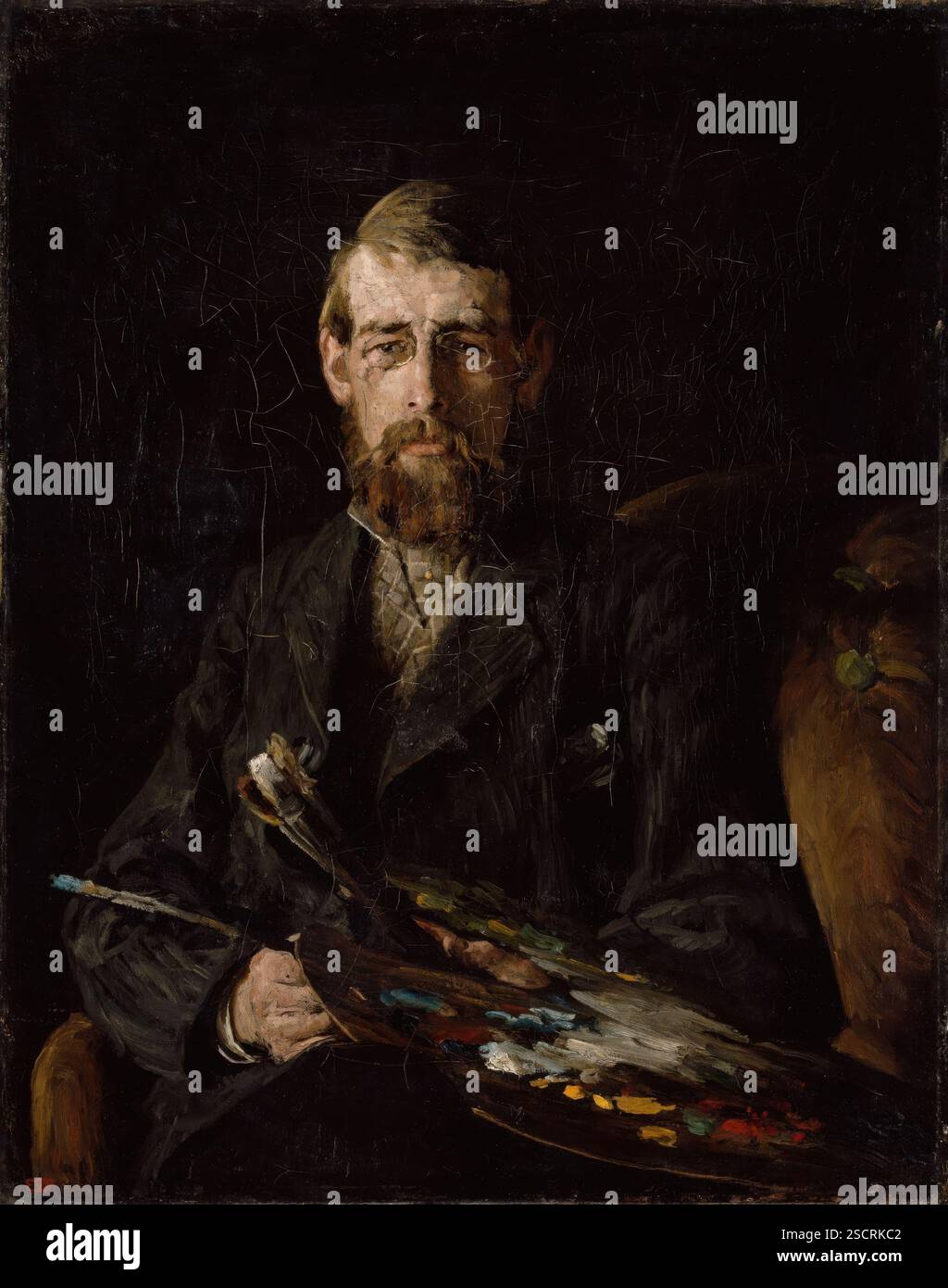 Ritratto del pittore Nils Hansteen, probabilmente 1877. Foto Stock