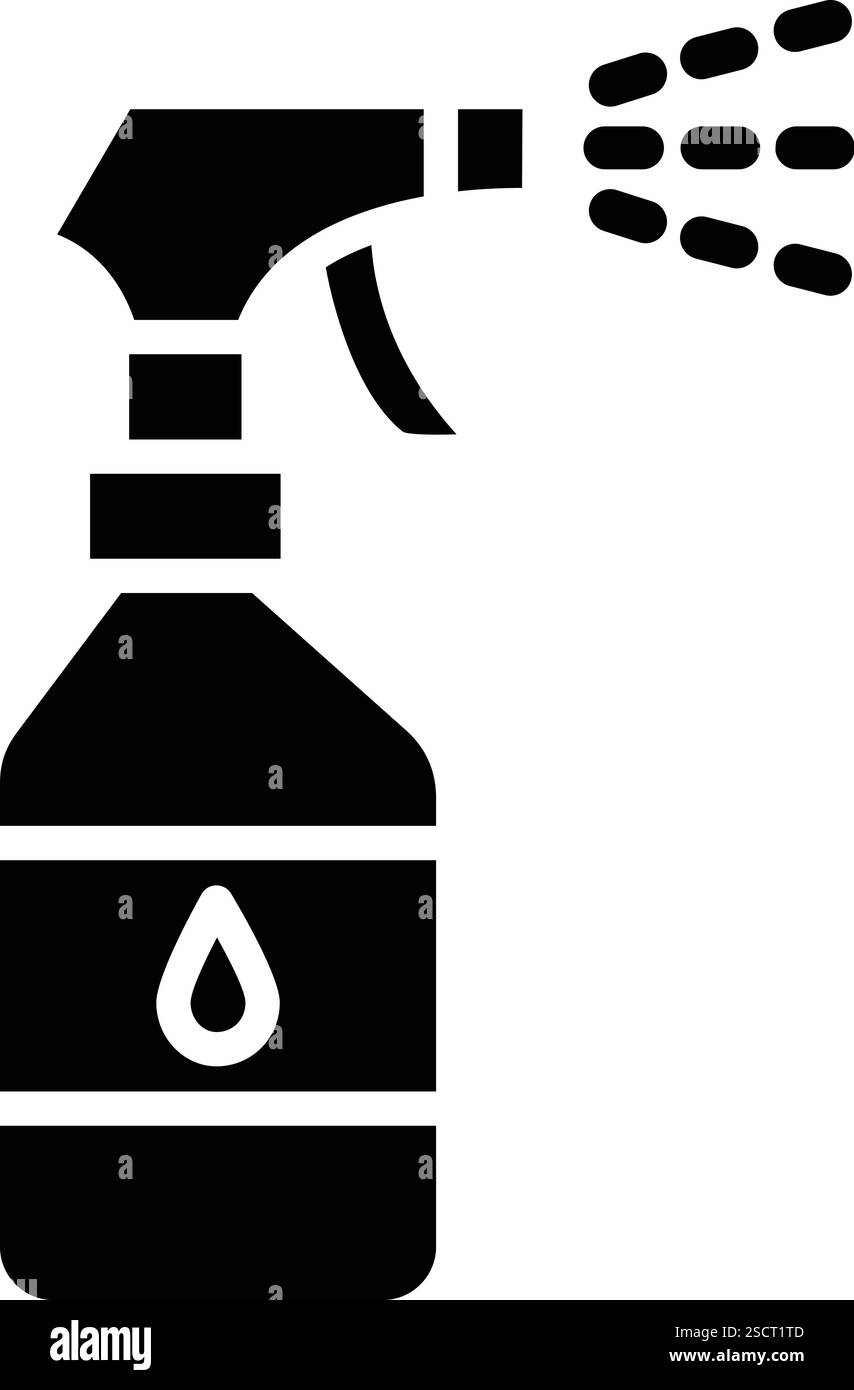 Illustrazione del design dell'icona del vettore del flacone spray Illustrazione Vettoriale