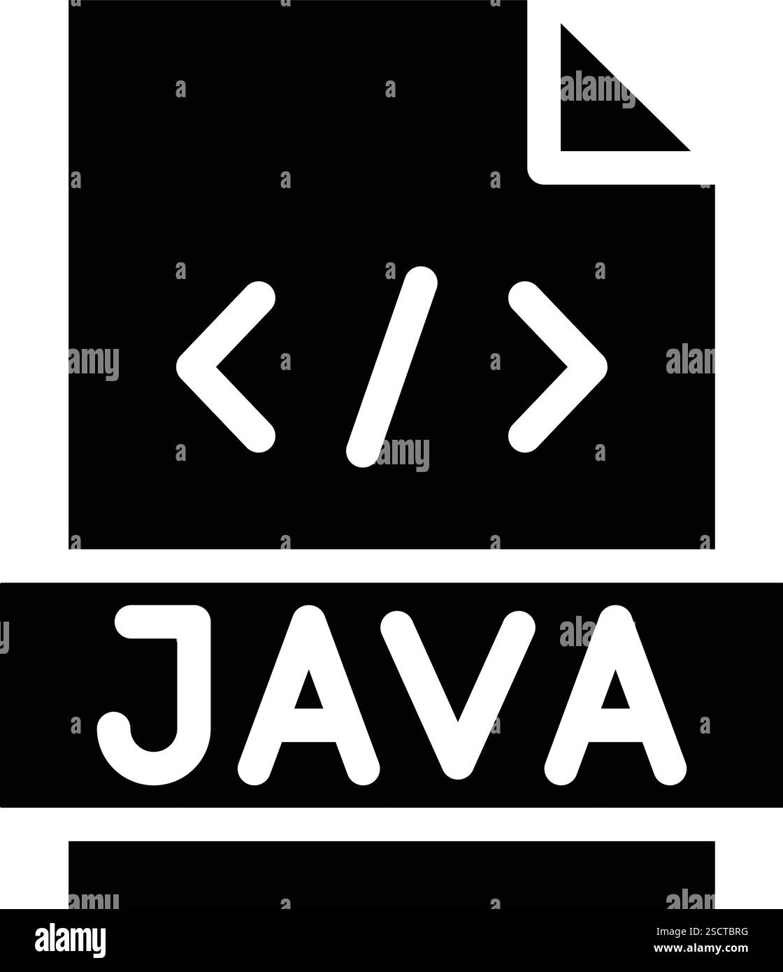 Illustrazione della progettazione dell'icona del vettore Java Illustrazione Vettoriale