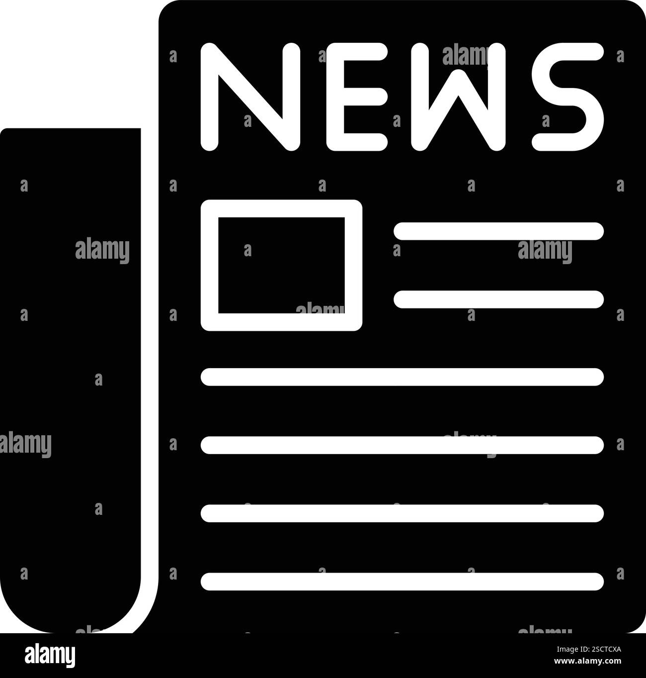 Illustrazione della progettazione dell'icona del vettore di giornali Illustrazione Vettoriale