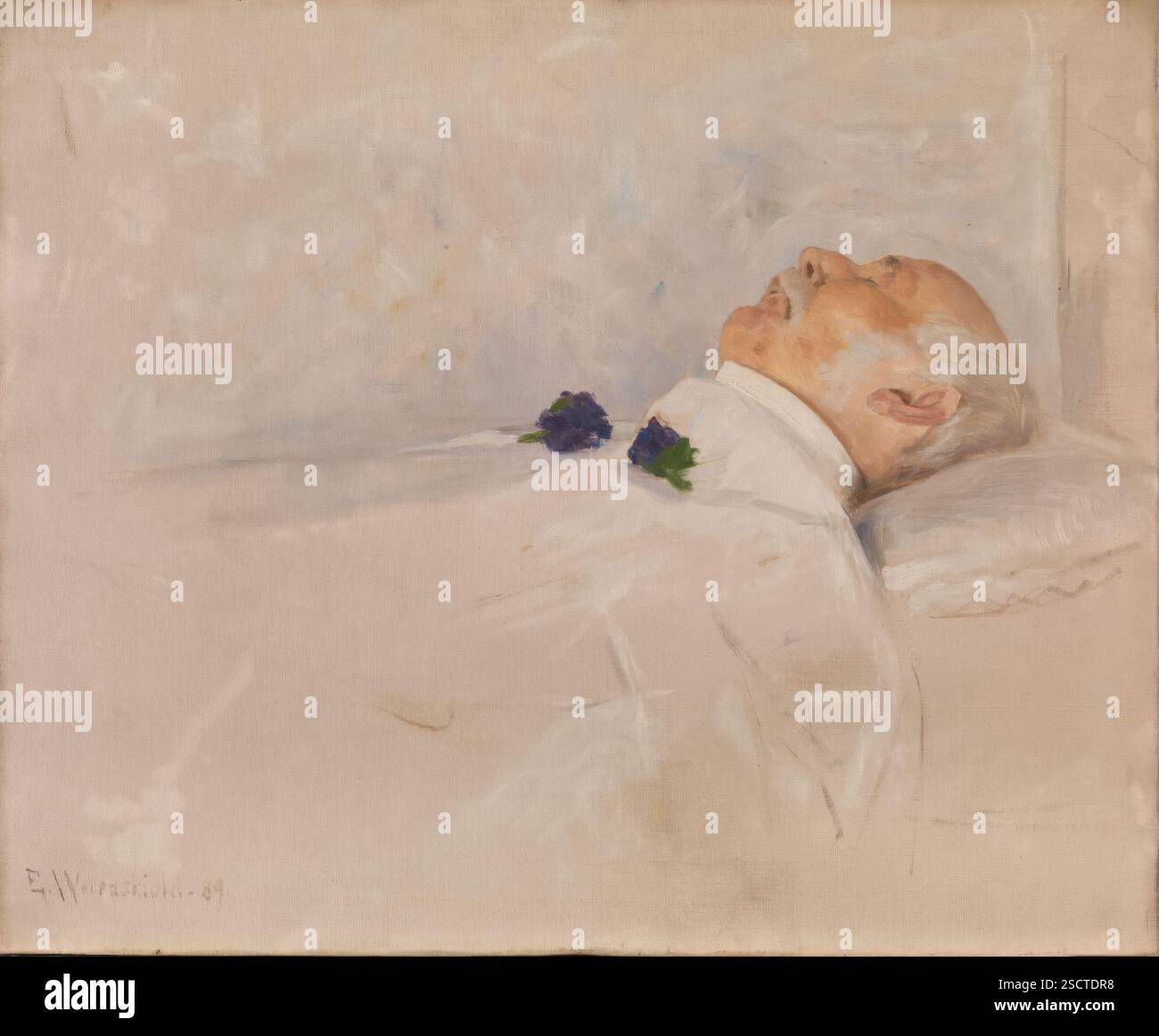 Il professor O.J. Broch si trova nello Stato, 1889. Foto Stock