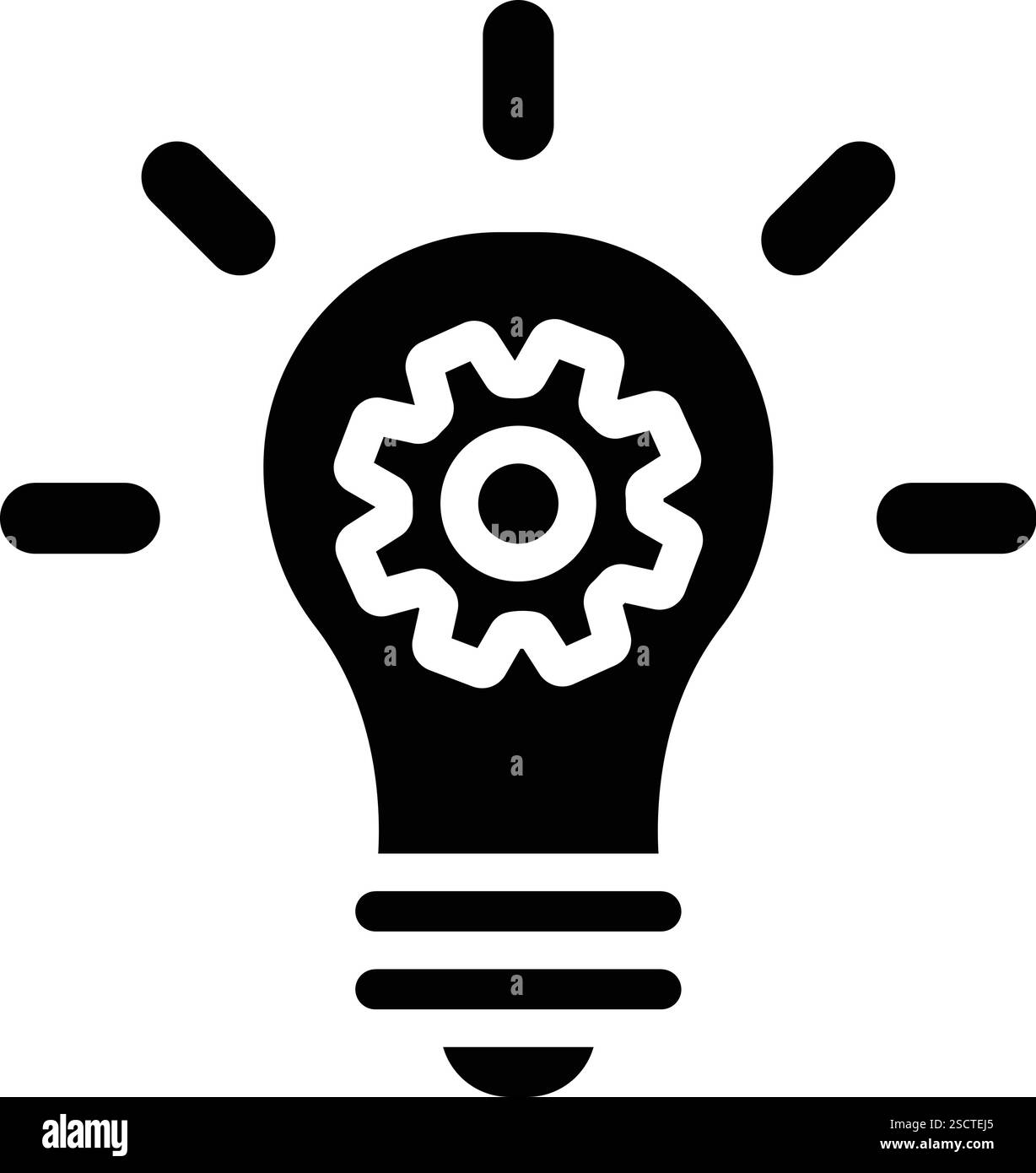 Illustrazione del design dell'icona del vettore di innovazione Illustrazione Vettoriale