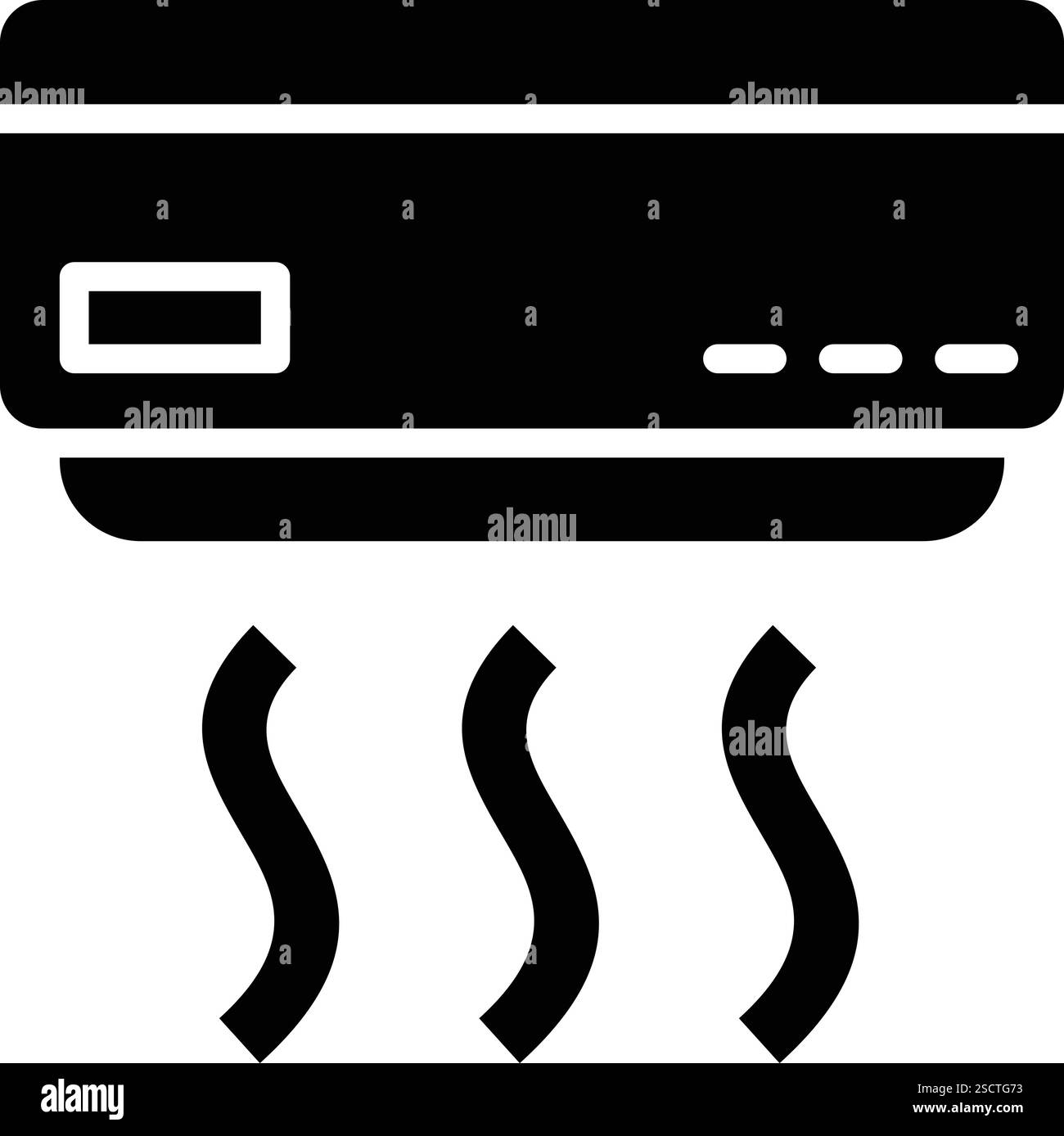Illustrazione del design dell'icona del vettore del climatizzatore Illustrazione Vettoriale