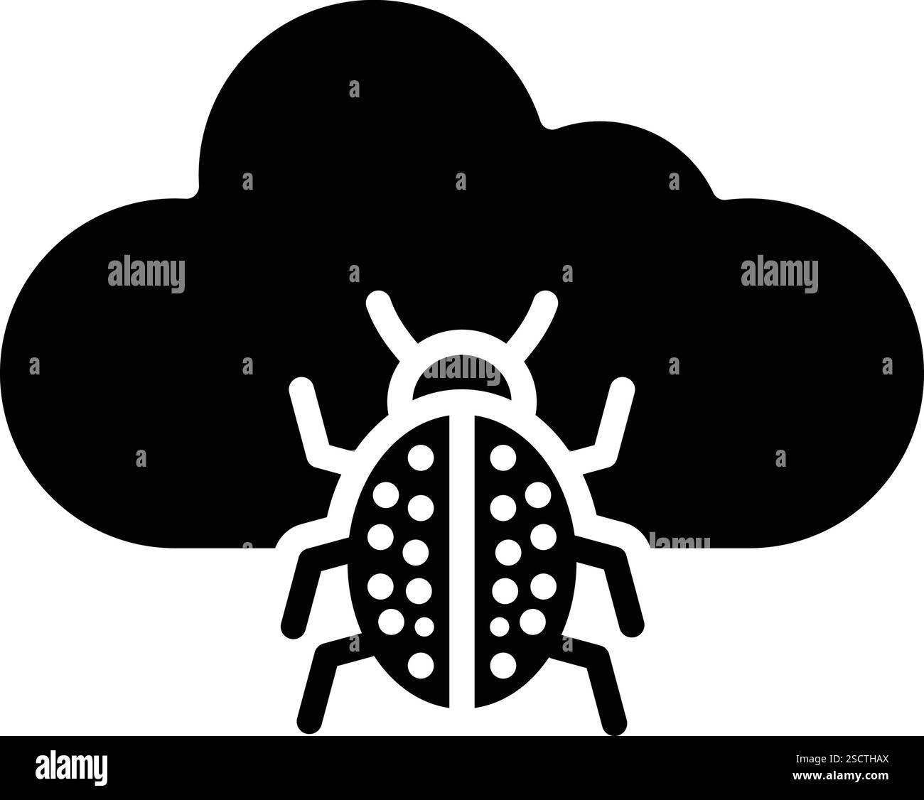 Illustrazione di progettazione dell'icona del vettore virus Illustrazione Vettoriale
