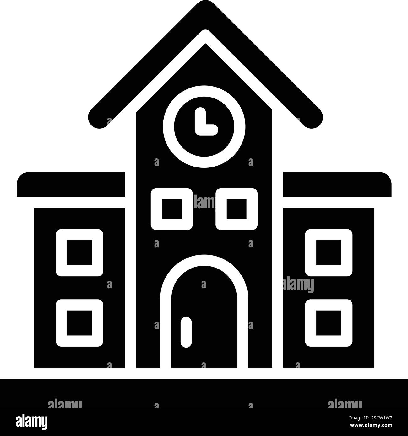 Illustrazione del design dell'icona vettoriale della stazione ferroviaria Illustrazione Vettoriale