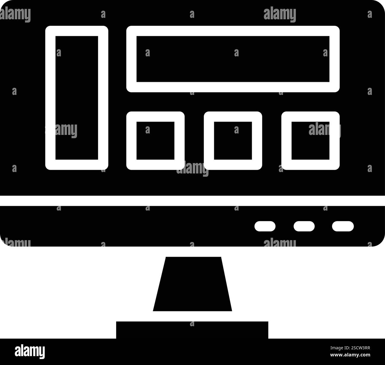 Illustrazione di progettazione dell'icona del vettore di layout Illustrazione Vettoriale