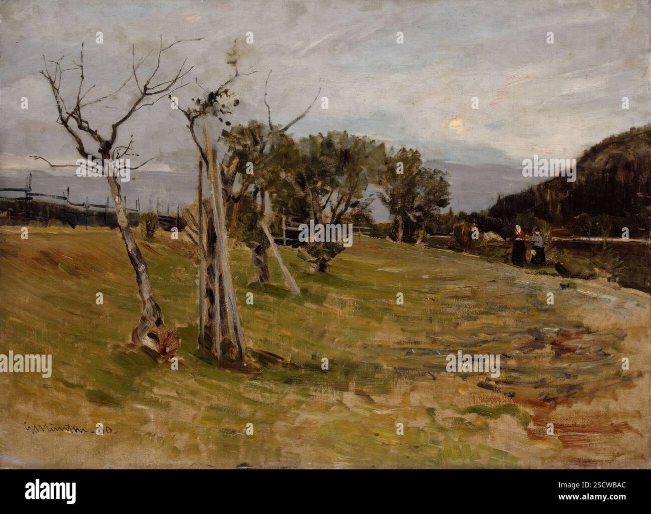 Sera nella foresta, 1880. Foto Stock