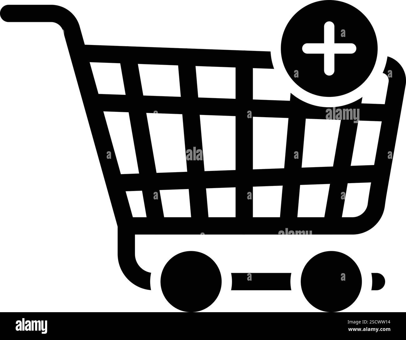 Aggiungi al carrello icona vettore illustrazione di progetto Illustrazione Vettoriale