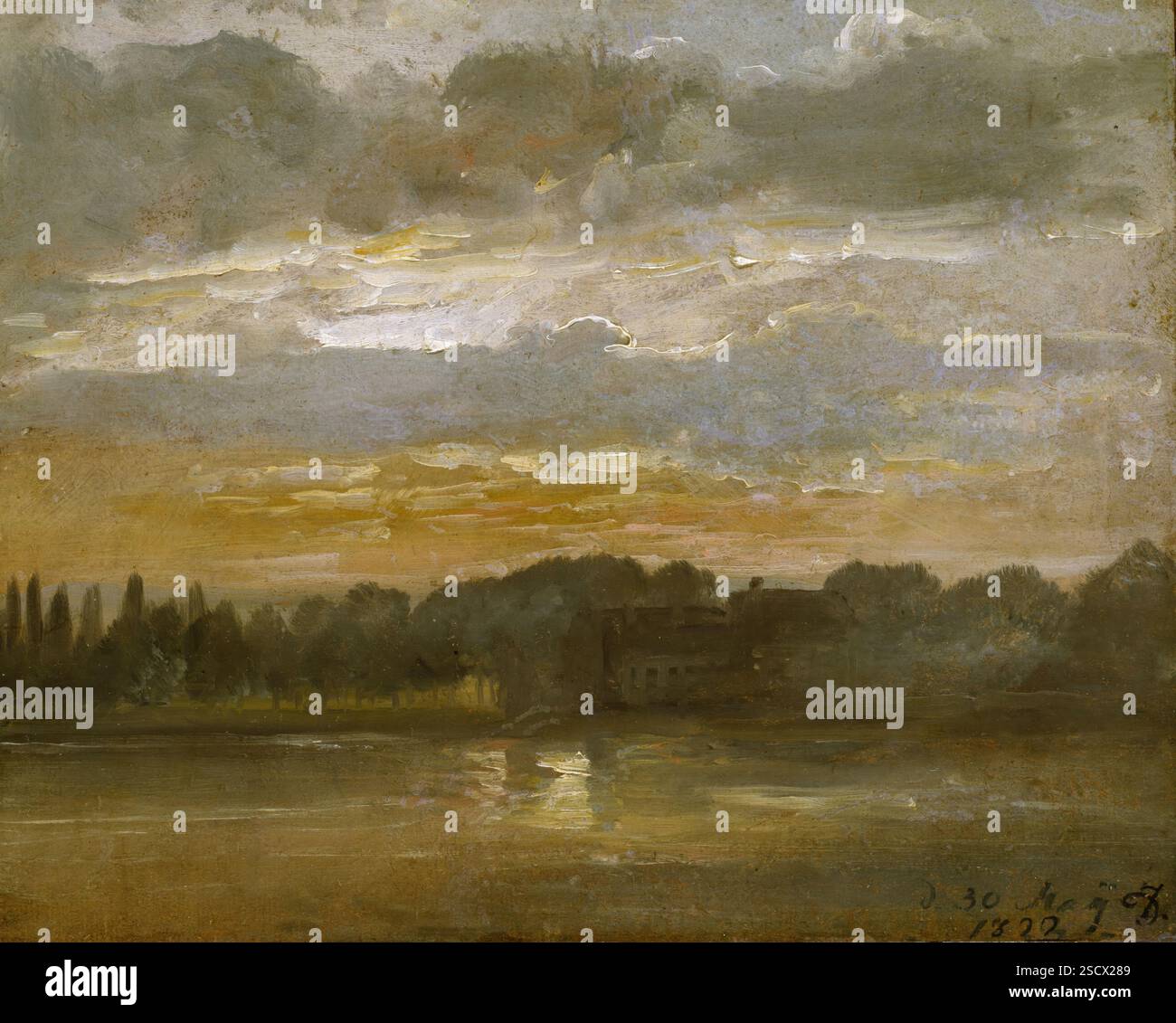 L'Elba la sera, 1822. Foto Stock