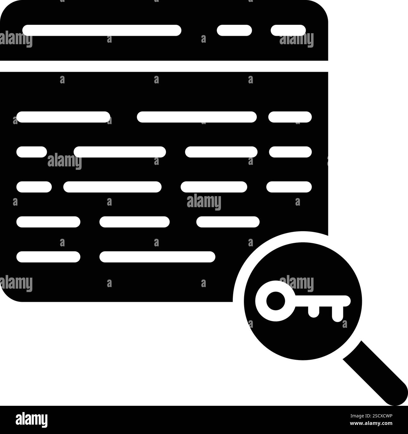 Illustrazione di progettazione dell'icona vettoriale della parola chiave Illustrazione Vettoriale