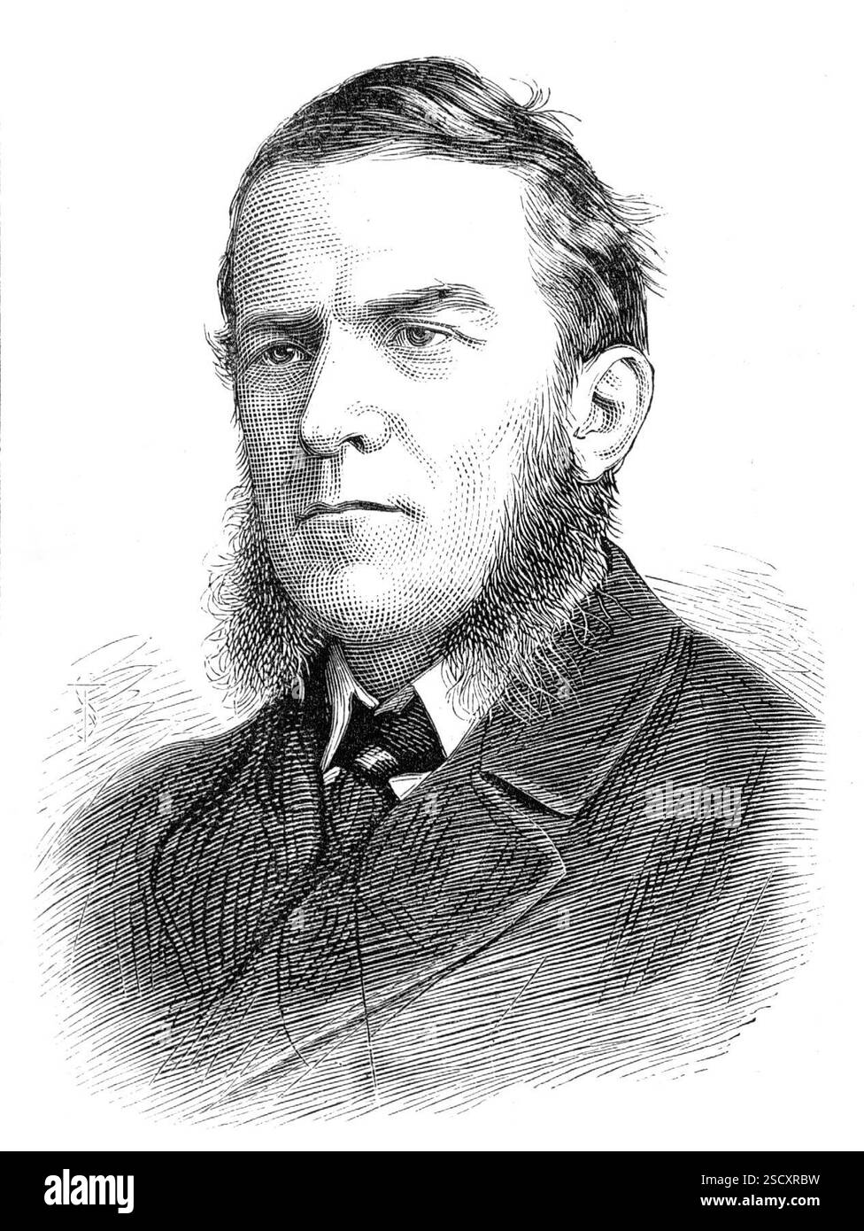 Signor E. Clarke, M.P. per Southwark, 1880. Incisione da una fotografia della London Stereoscopic Company. Il neo-eletto conservatore M.P. per Southwark... è nato a Londra, nel 1841... signor Edward Clarke fu educato alla City Commercial School, Lombard-Street, e in seguito divenne uno studente a Crosby Hall. Ha vinto il Society of Arts Prize, for English Literature nel 1856, e quello per la storia nel 1857, e l'anno successivo, essendo a capo della prima divisione dell'esame locale di Oxford, è diventato il primo associato in arti È anche associato al King's College di Londra. Poll Foto Stock