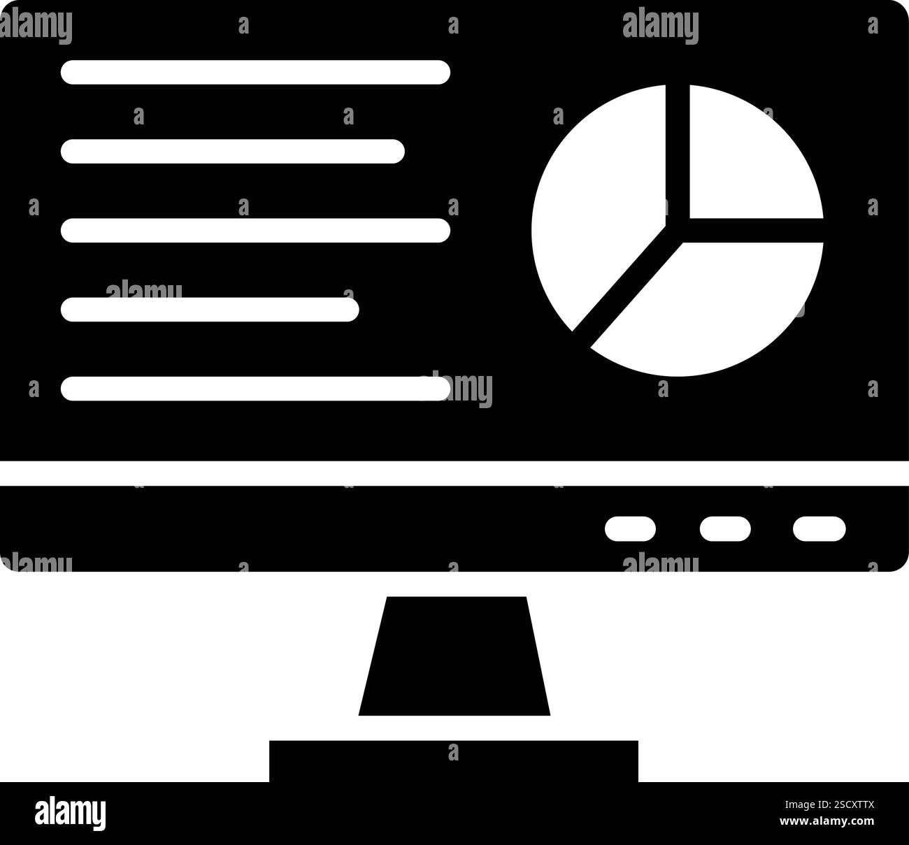Illustrazione del progetto dell'icona del vettore del report aziendale Illustrazione Vettoriale