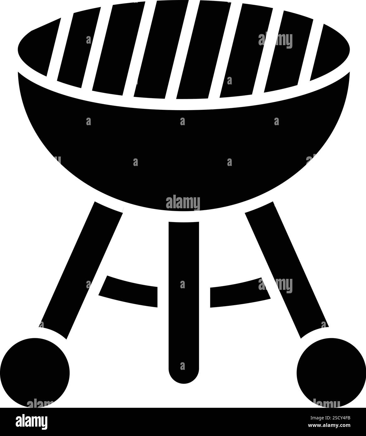 Illustrazione del design dell'icona del vettore barbecue Illustrazione Vettoriale