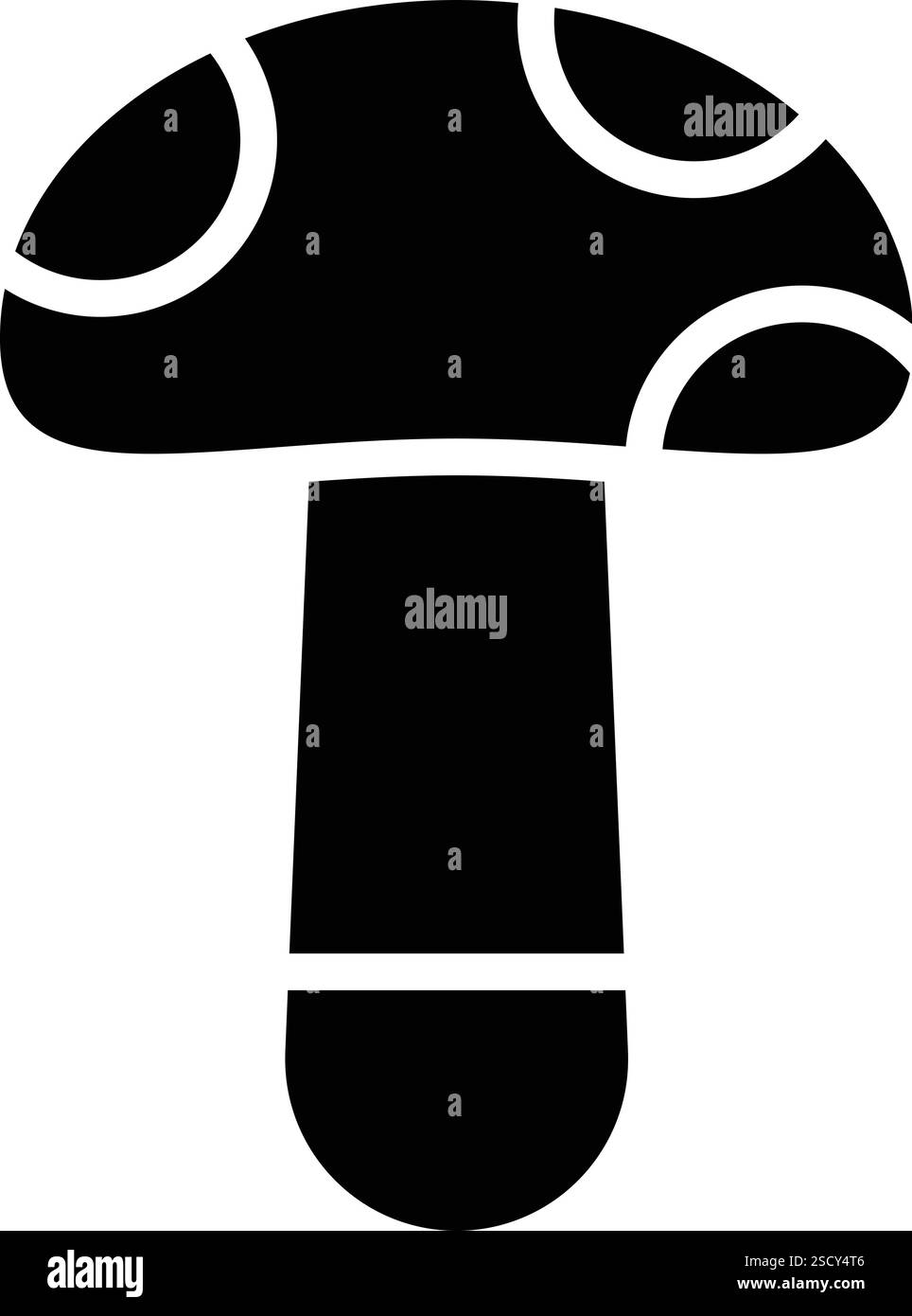 Illustrazione di progettazione dell'icona del vettore a fungo Illustrazione Vettoriale