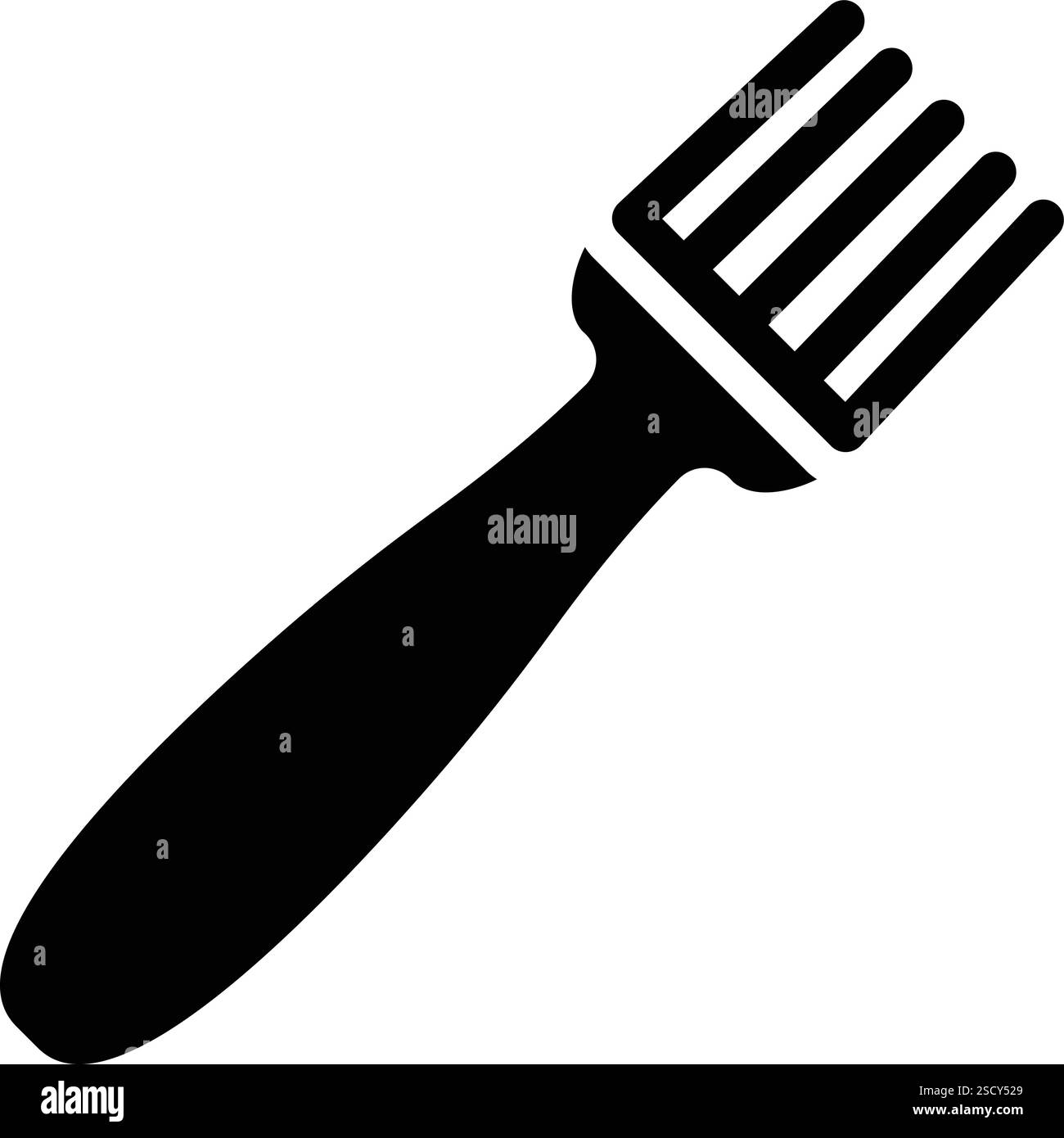 Illustrazione di progettazione dell'icona del vettore forcella Illustrazione Vettoriale
