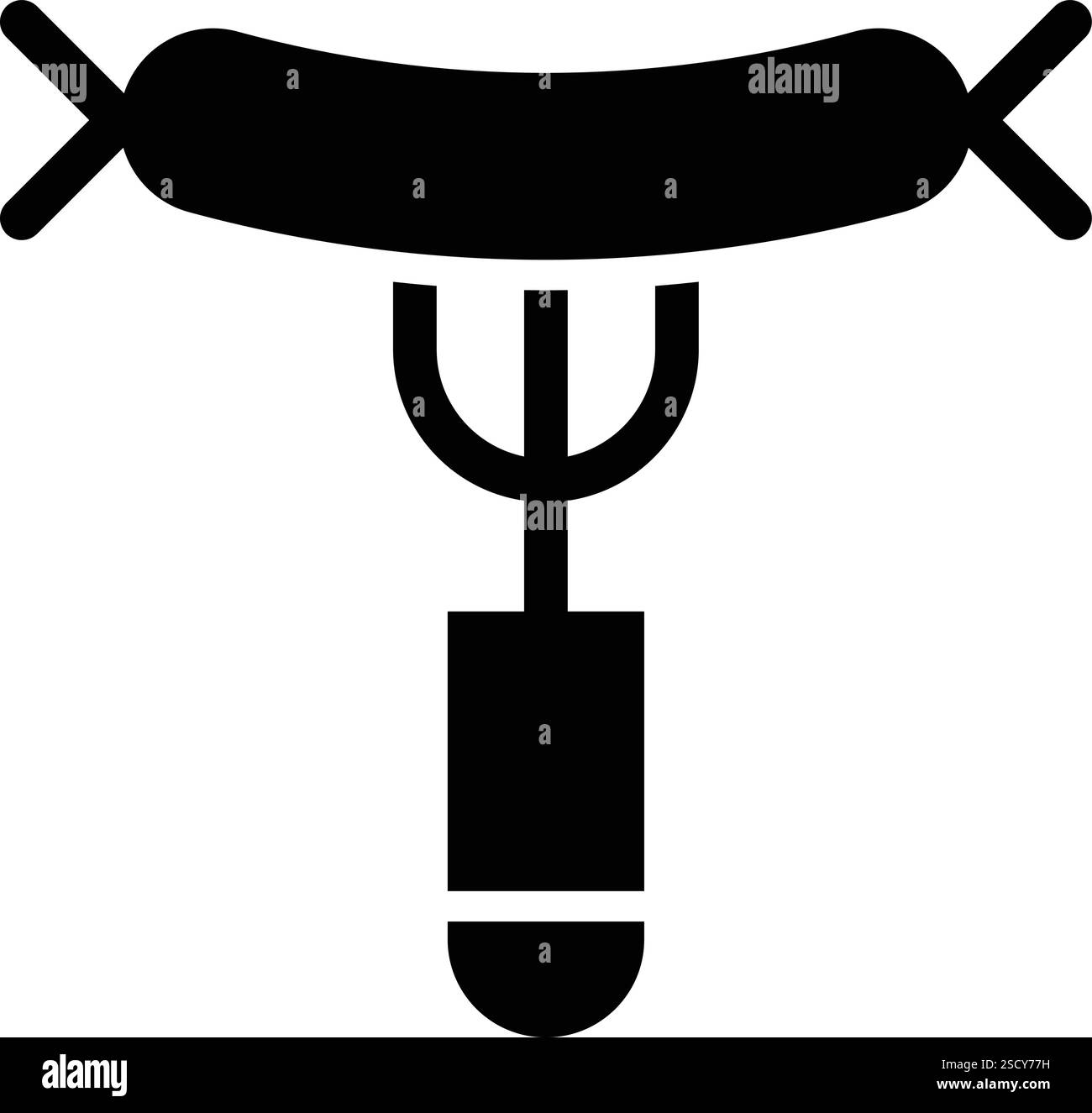 Illustrazione del design dell'icona Sausage Vector Illustrazione Vettoriale