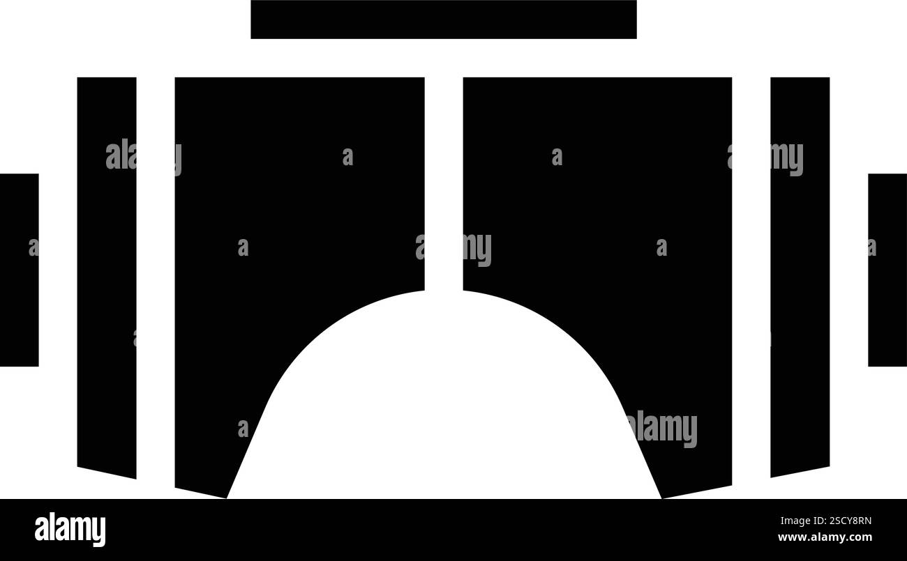 Illustrazione del design dell'icona vettoriale degli occhiali VR Illustrazione Vettoriale