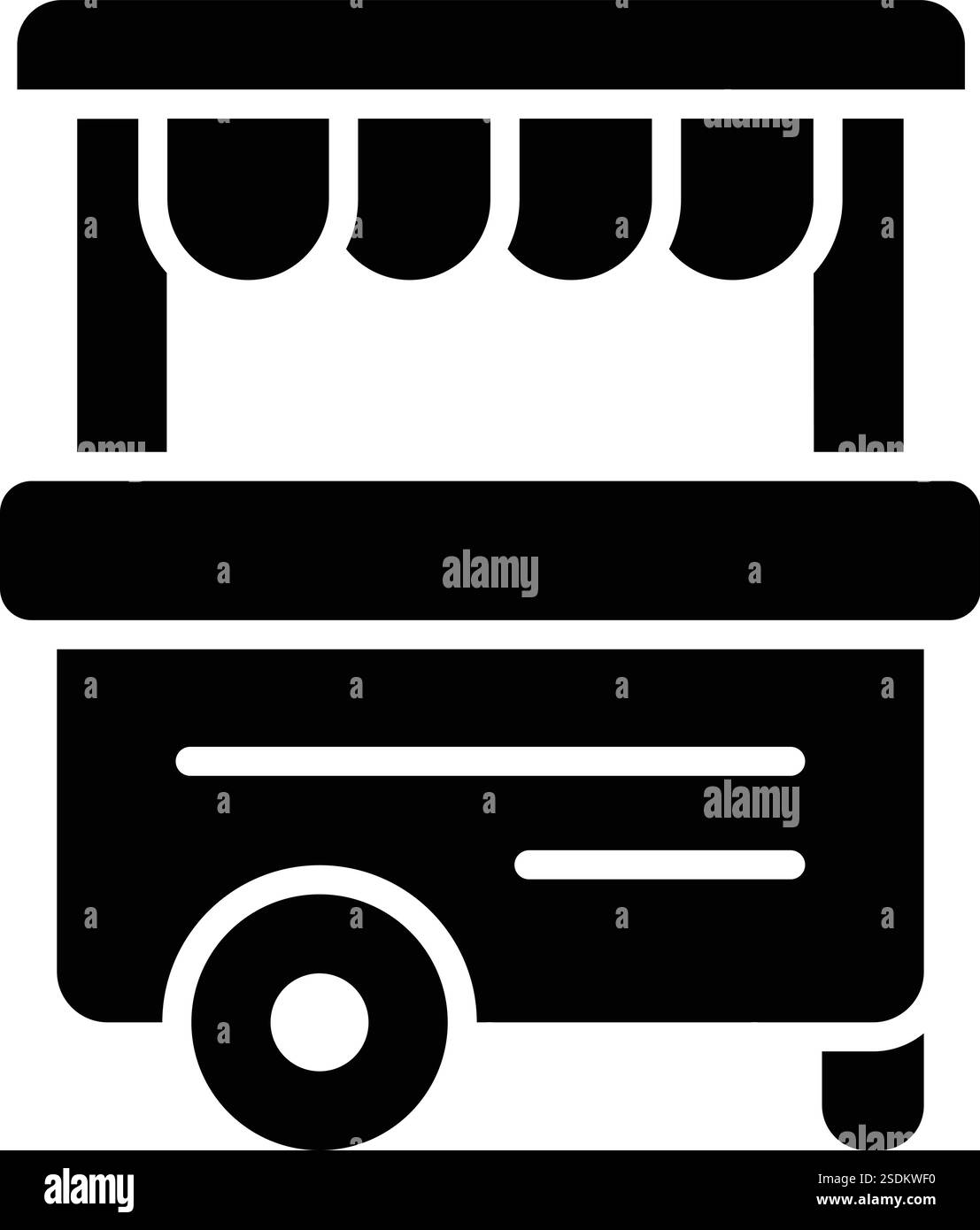 Illustrazione di progettazione dell'icona del vettore Street food Illustrazione Vettoriale