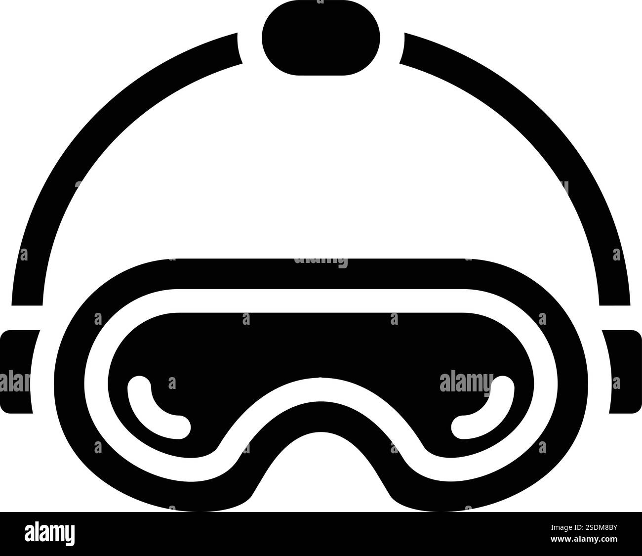 Illustrazione del design dell'icona vettoriale degli occhiali VR Illustrazione Vettoriale