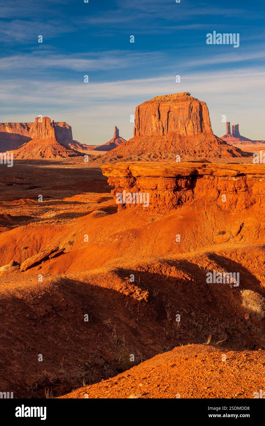 John Ford's Point, Monument Valley Navajo Tribal Park, Utah-Arizona, Stati Uniti Foto Stock