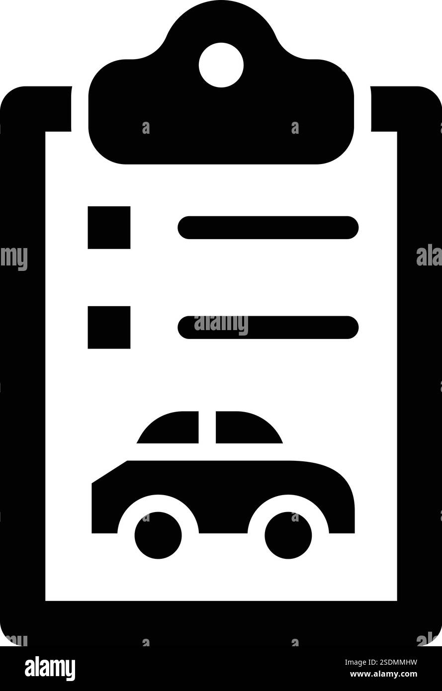 Illustrazione del progetto dell'icona del vettore del report CAR Illustrazione Vettoriale