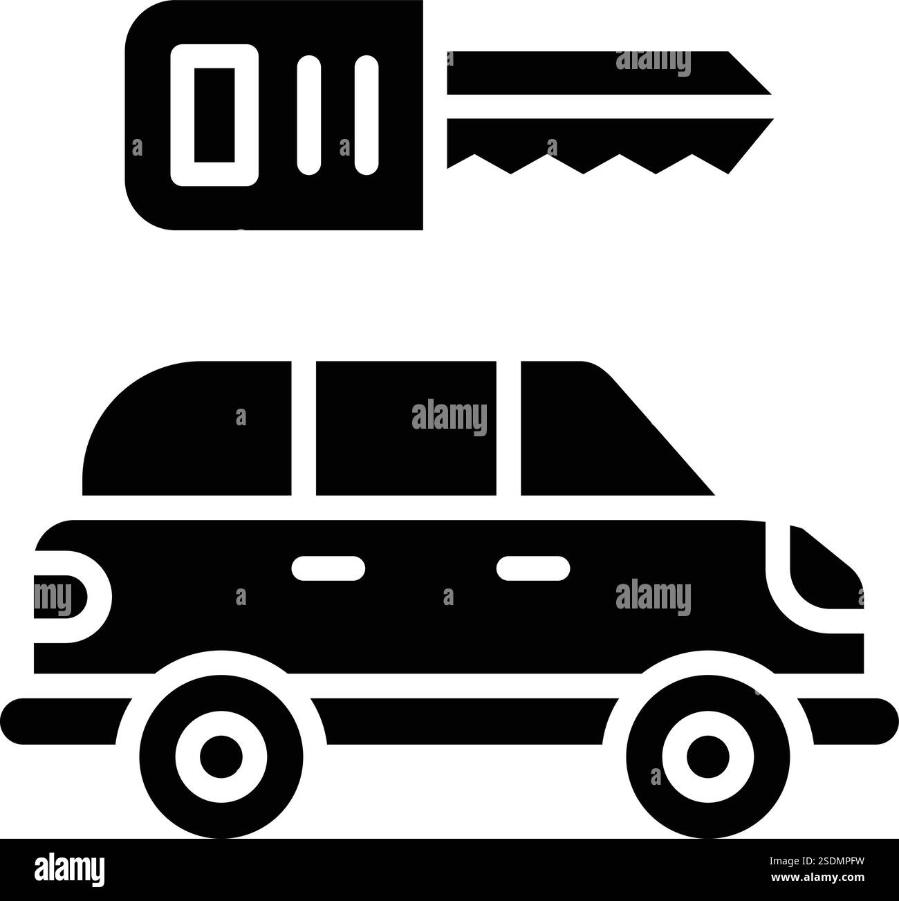 Illustrazione della progettazione di icone vettoriali chiave Illustrazione Vettoriale