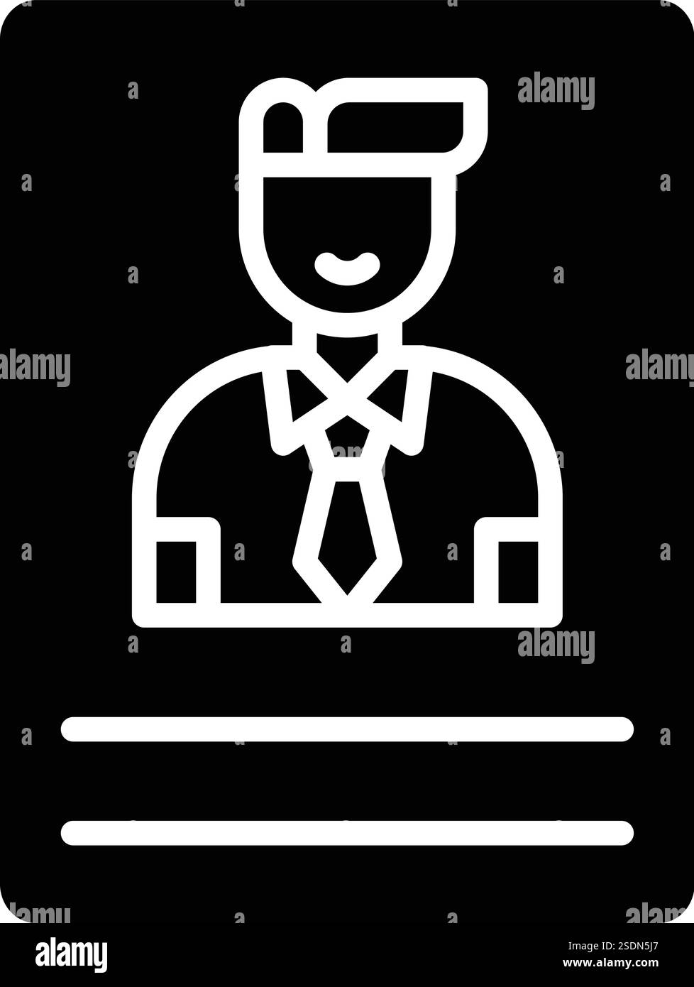 Illustrazione di progettazione dell'icona del vettore candidato Illustrazione Vettoriale