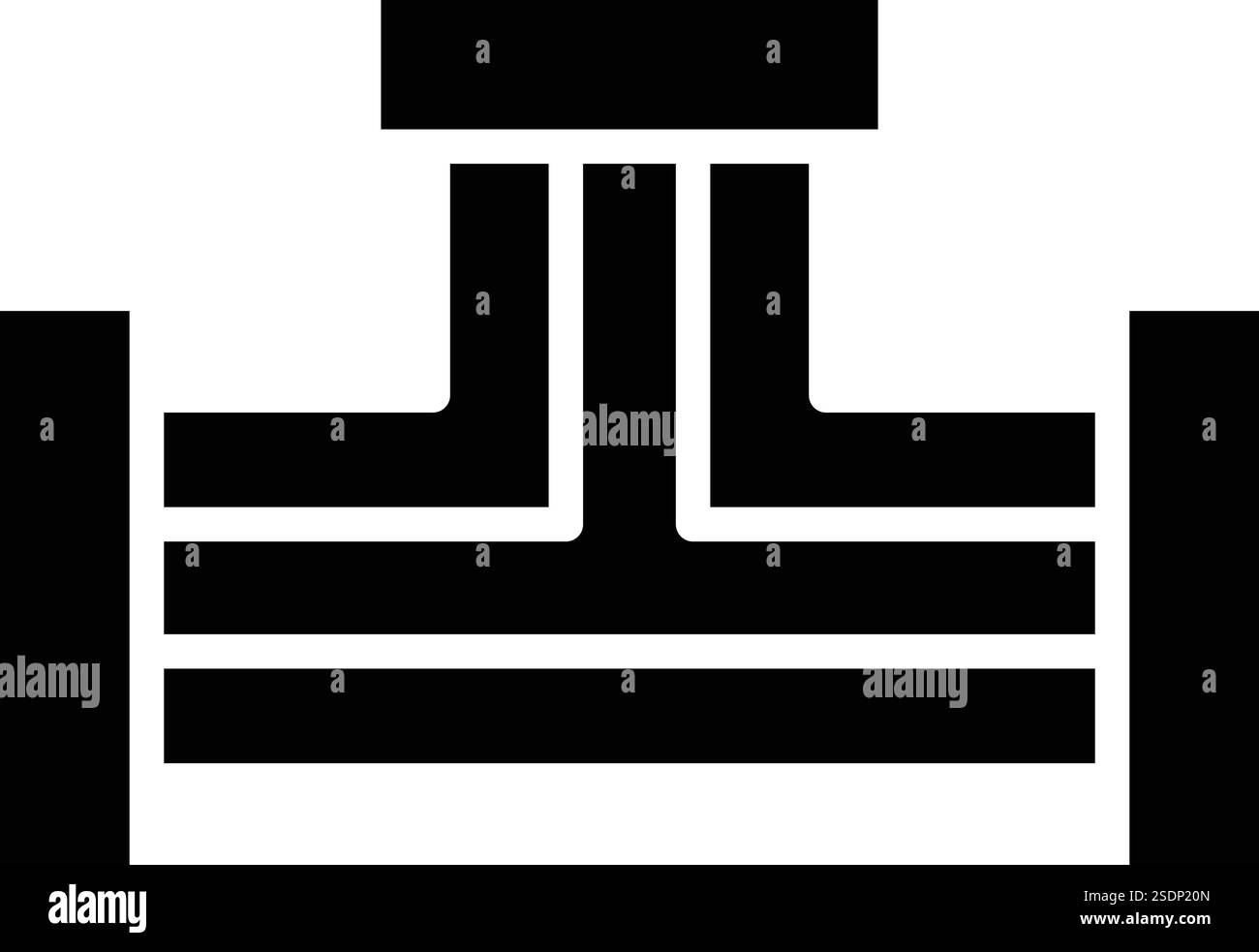Illustrazione di progettazione dell'icona del vettore variante del tubo Illustrazione Vettoriale