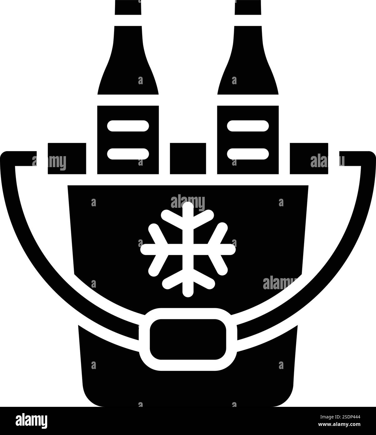 Illustrazione del design dell'icona del vettore della benna per ghiaccio Illustrazione Vettoriale