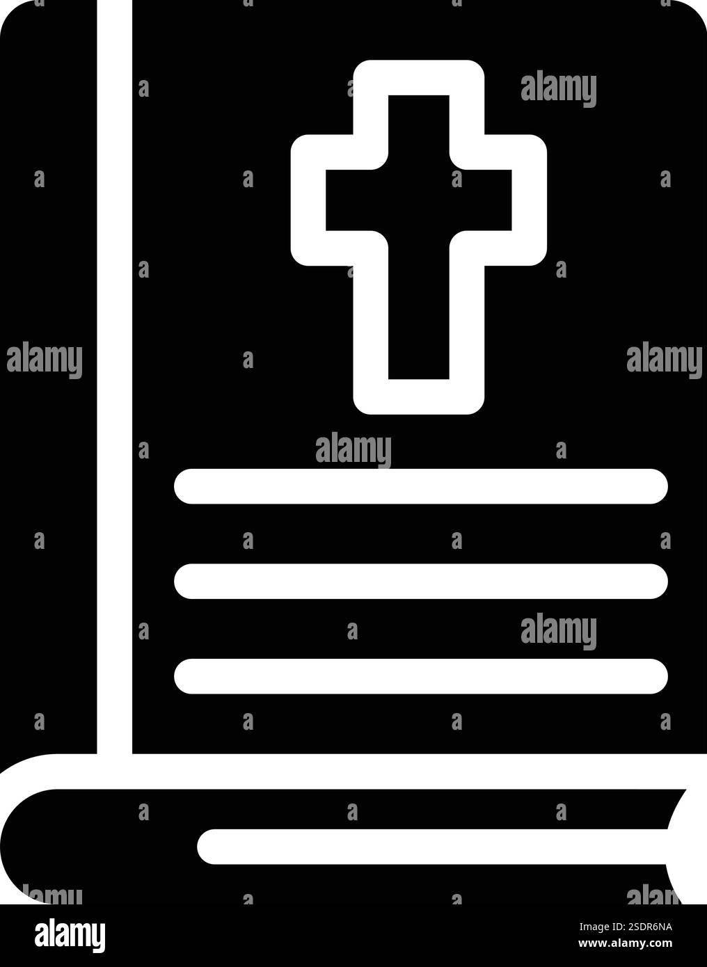 Illustrazione della progettazione dell'icona del vettore biblico Illustrazione Vettoriale