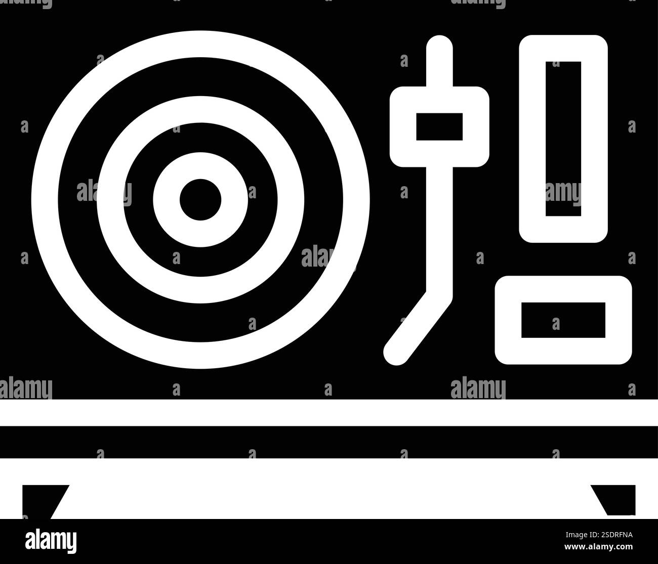 Illustrazione del design dell'icona Vector in vinile Illustrazione Vettoriale