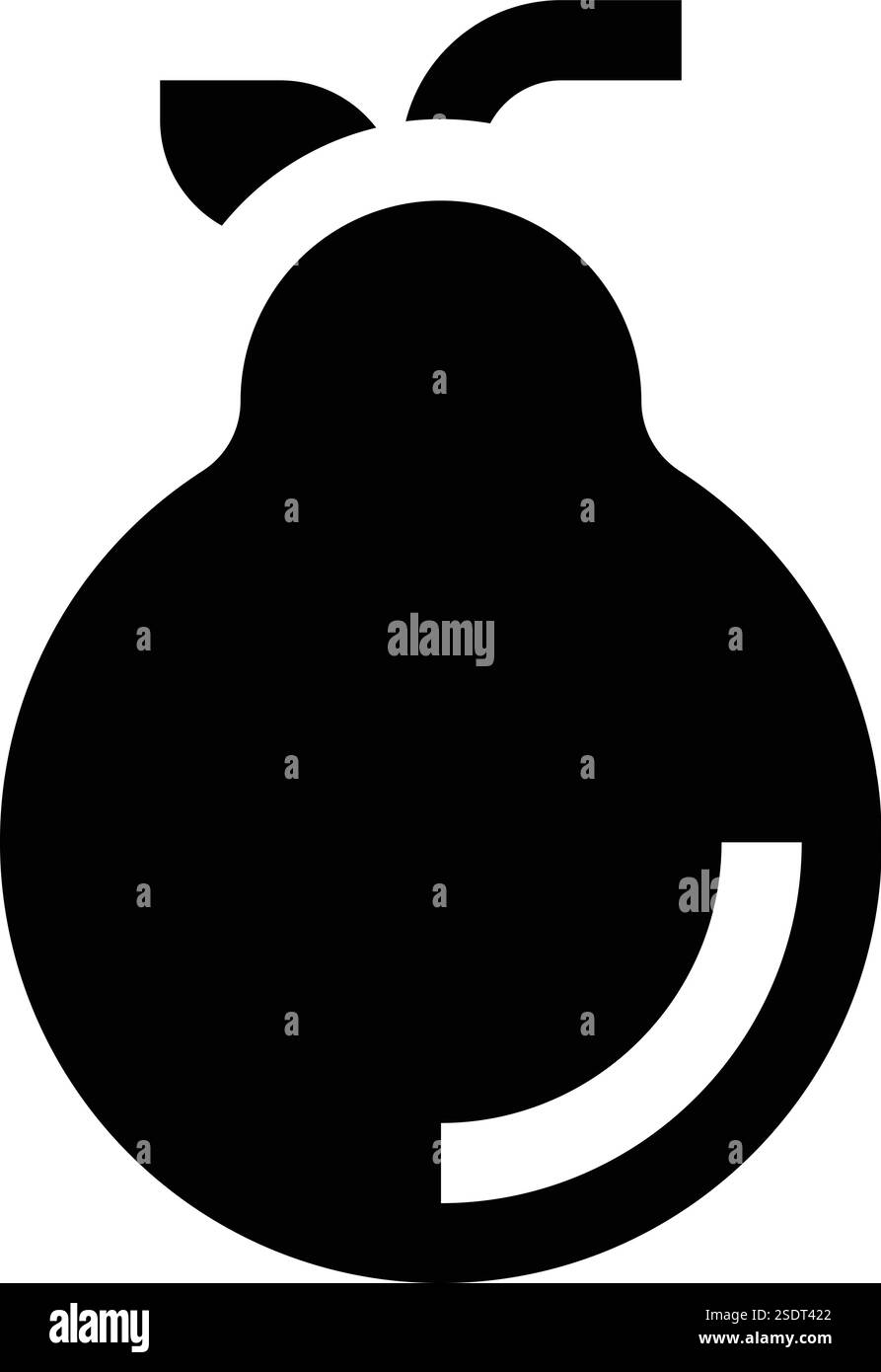 Illustrazione del disegno dell'icona del vettore PEAR Illustrazione Vettoriale