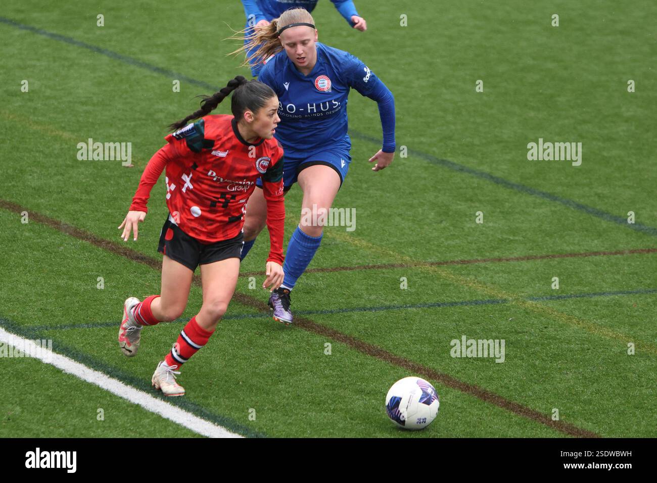 Southampton Women FC vs Worthing Women FC fa Women's National League FAWNL a Winklebury, Basingstoke, Hampshire, Regno Unito Foto Stock